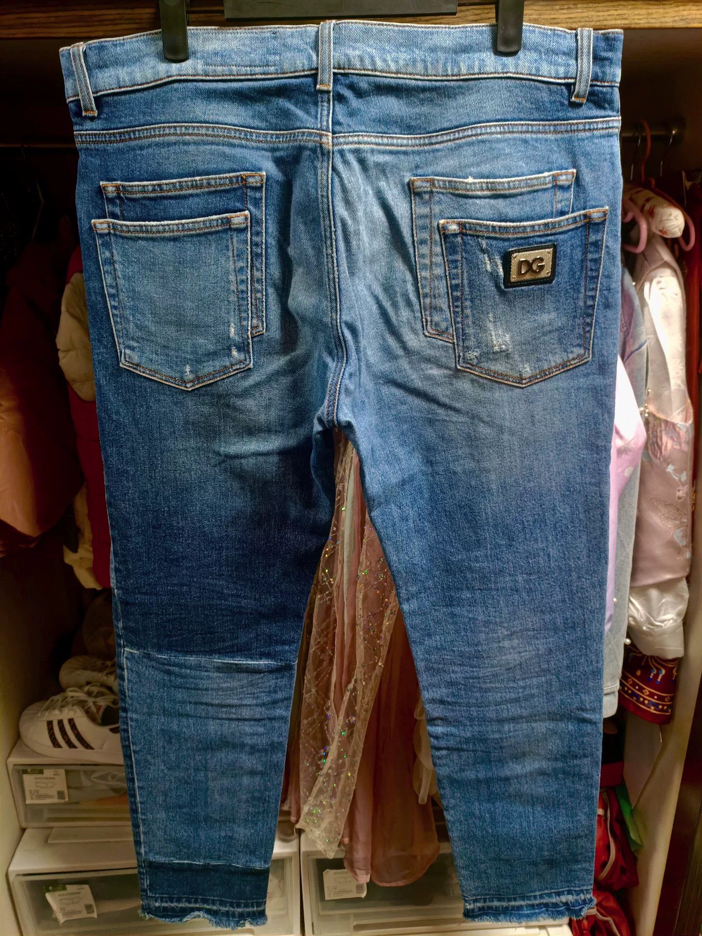 Dolce & Gabbana Dolce&Gabbana Sacred Heart Crown Jeans Size US 36 / EU 52 - 2 Thumbnail