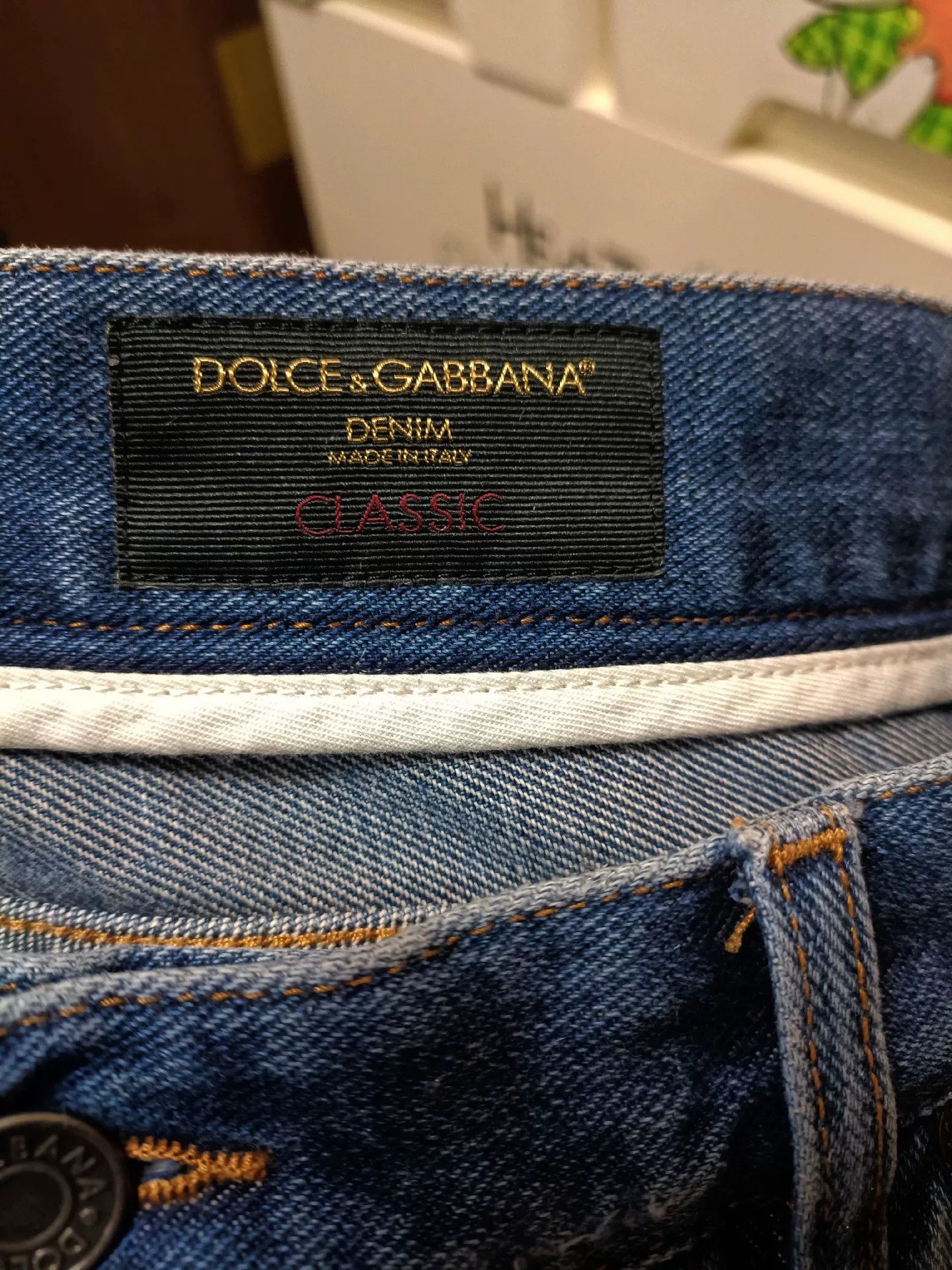 Dolce & Gabbana Dolce & Gabbana Sacred Heart Crown Bee Jeans Size US 36 / EU 52 - 8 Thumbnail