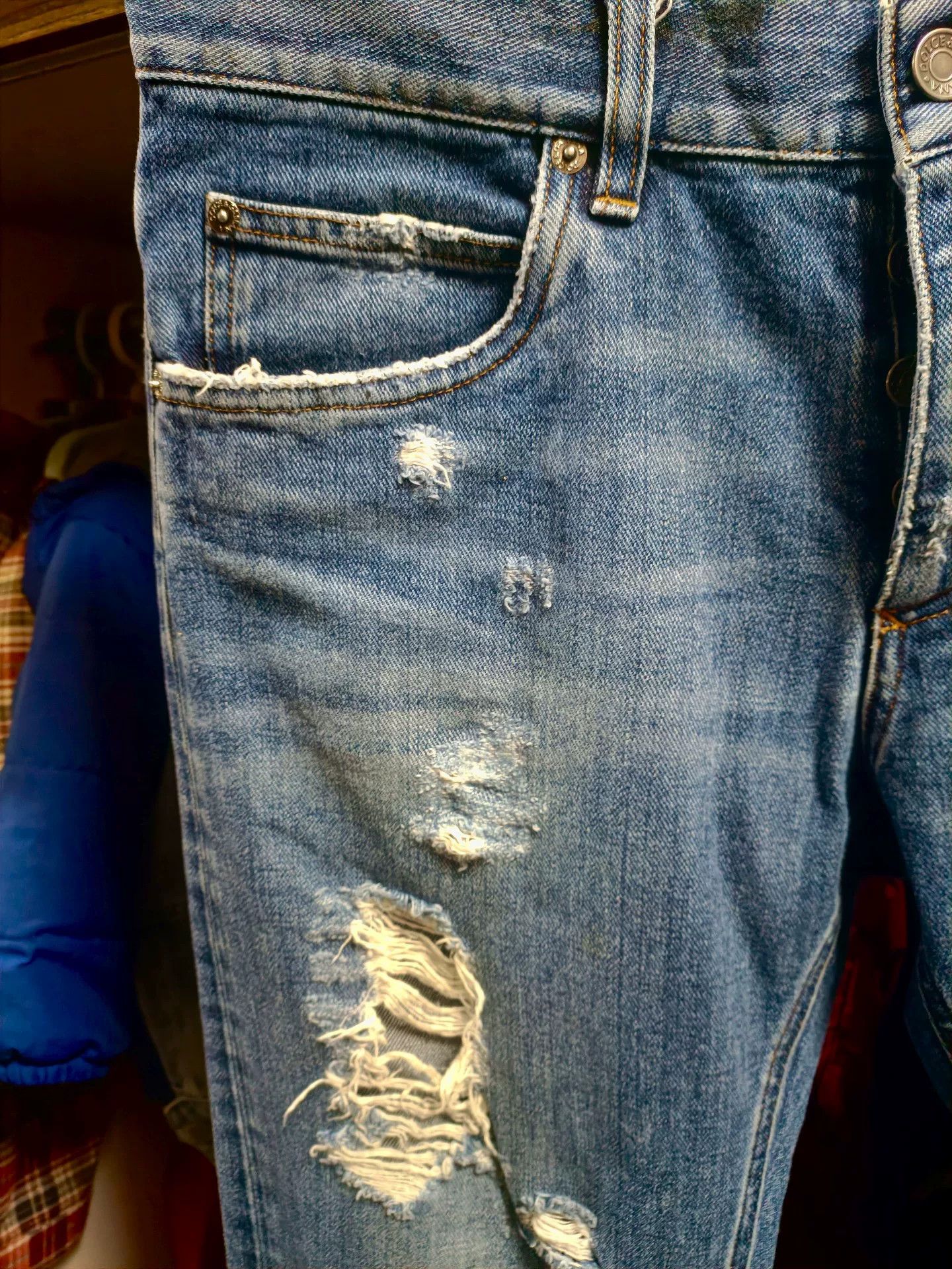 Dolce & Gabbana Dolce&Gabbana Runway Distressed Jeans Size US 30 / EU 46 - 3 Thumbnail