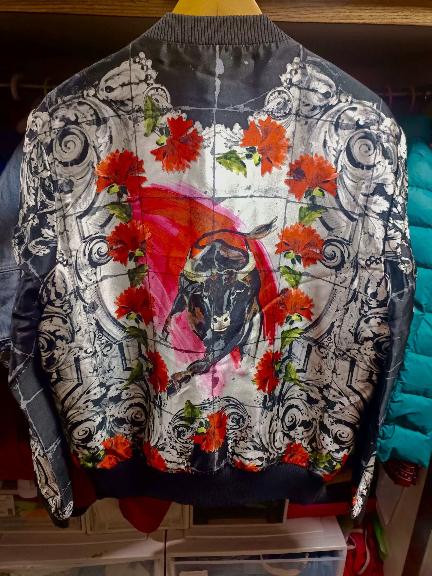 Dolce & Gabbana Dolce&Gabbana Silk Baseball Jacket Size US L / EU 52-54 / 3 - 2 Thumbnail
