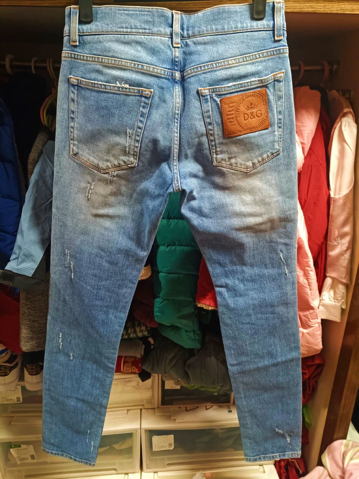 Dolce & Gabbana Dolce&Gabbana Runway Sacred Heart Crown Jeans Size US 28 / EU 44 - 2 Thumbnail