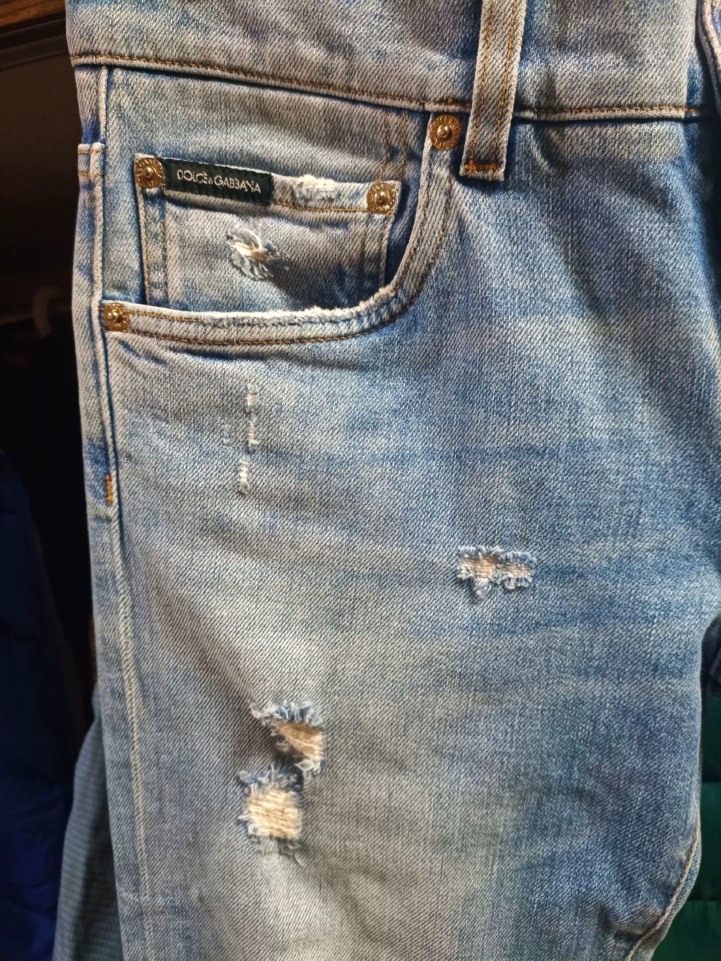 Dolce & Gabbana Dolce&Gabbana Runway Sacred Heart Crown Jeans Size US 28 / EU 44 - 3 Thumbnail