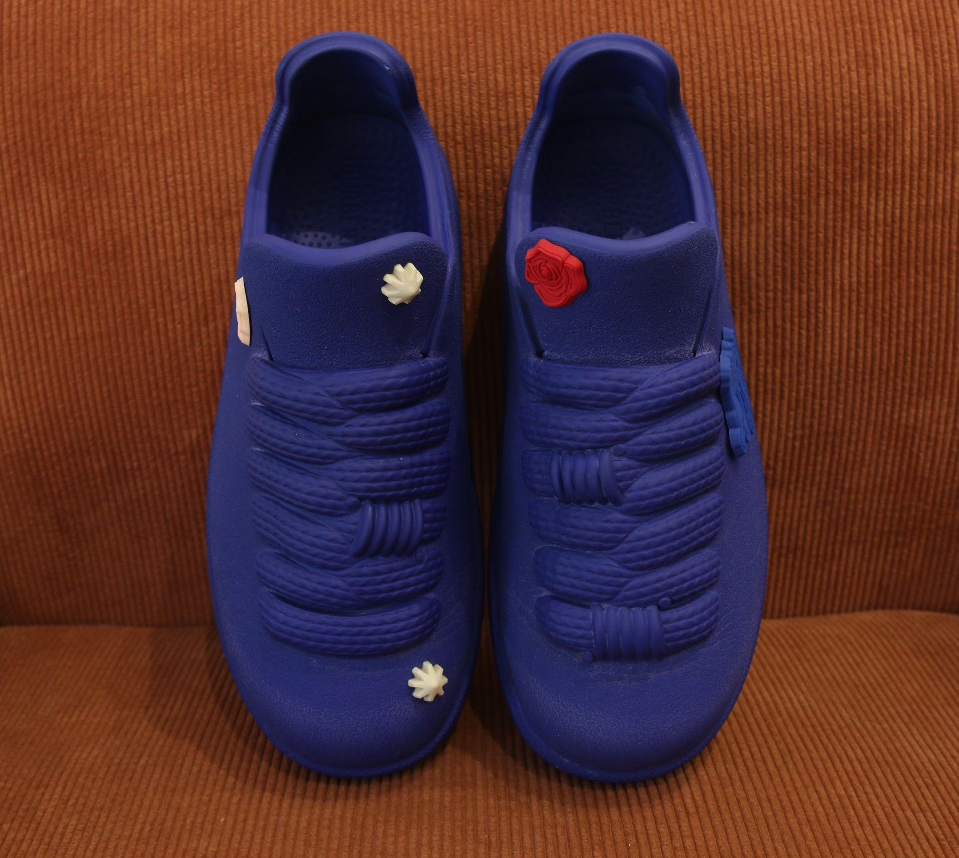 Japanese Brand Burberry Blue Clogs Made in Italy Size US 8 / EU 41 - 4 Thumbnail