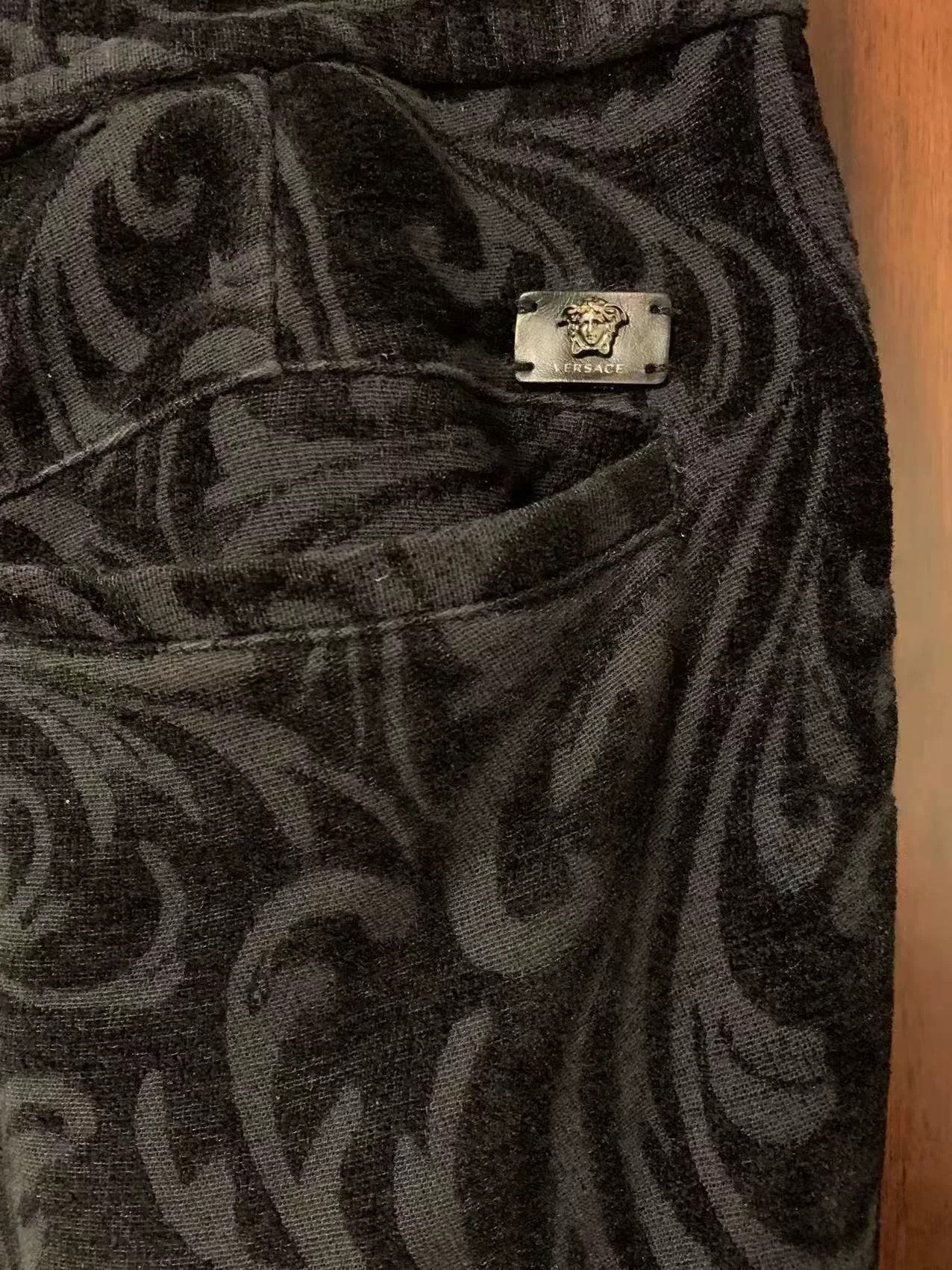 Japanese Brand Versace Men's Baroque Print Casual Pants Size US 33 - 4 Thumbnail