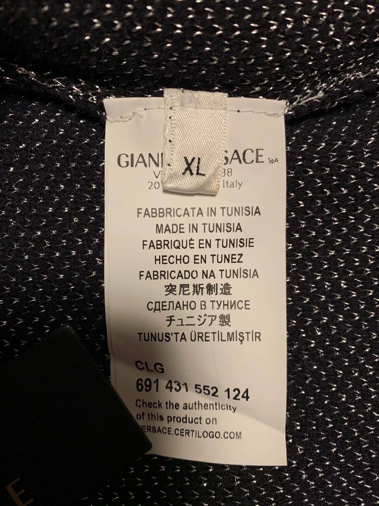 Japanese Brand Versace Collection Men's Mixed Fabric Sweater Size US XL / EU 56 / 4 - 5 Thumbnail