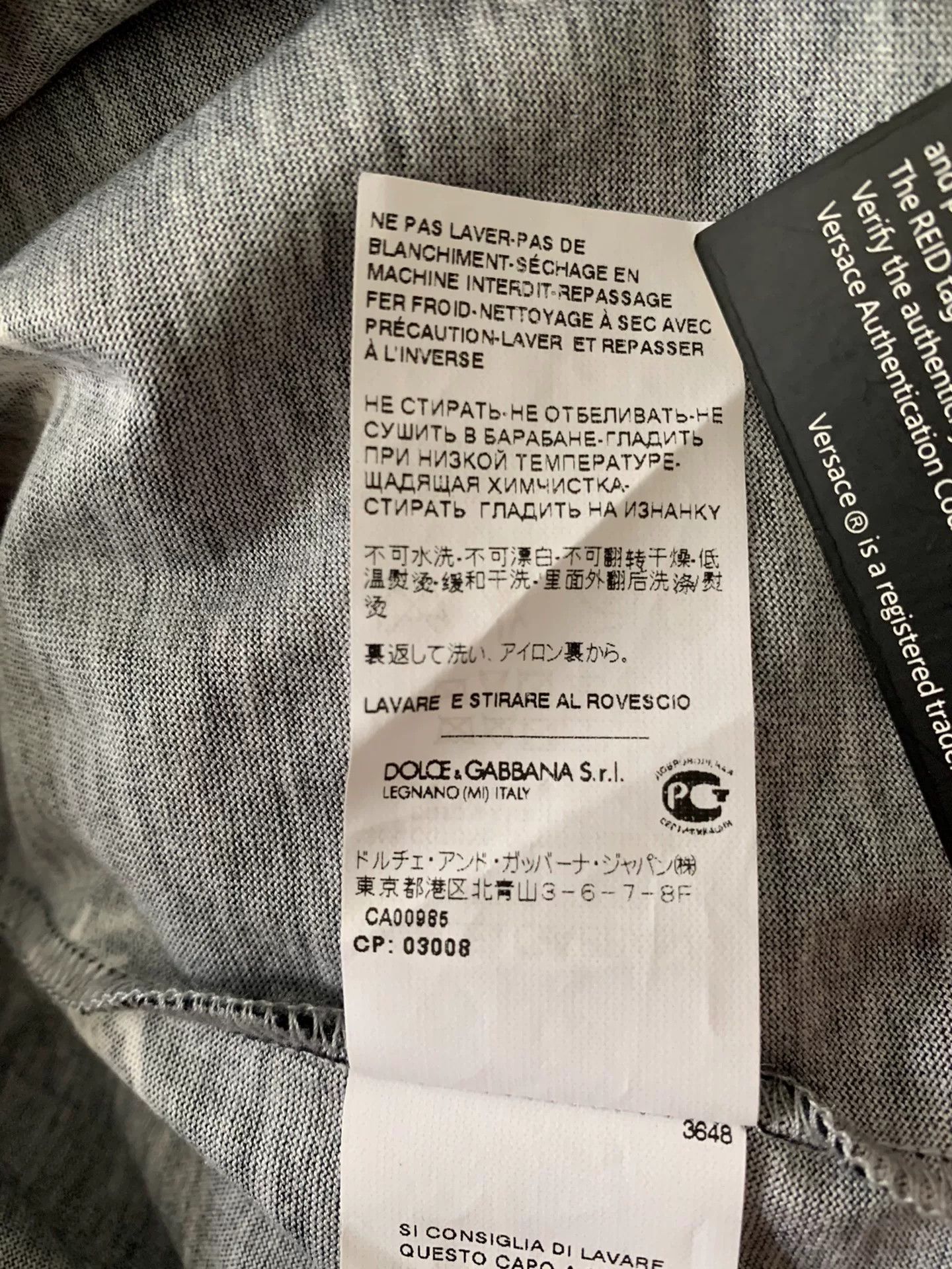 Japanese Brand Dolce & Gabbana Short Sleeve T-Shirt Size US M / EU 48-50 / 2 - 5 Thumbnail