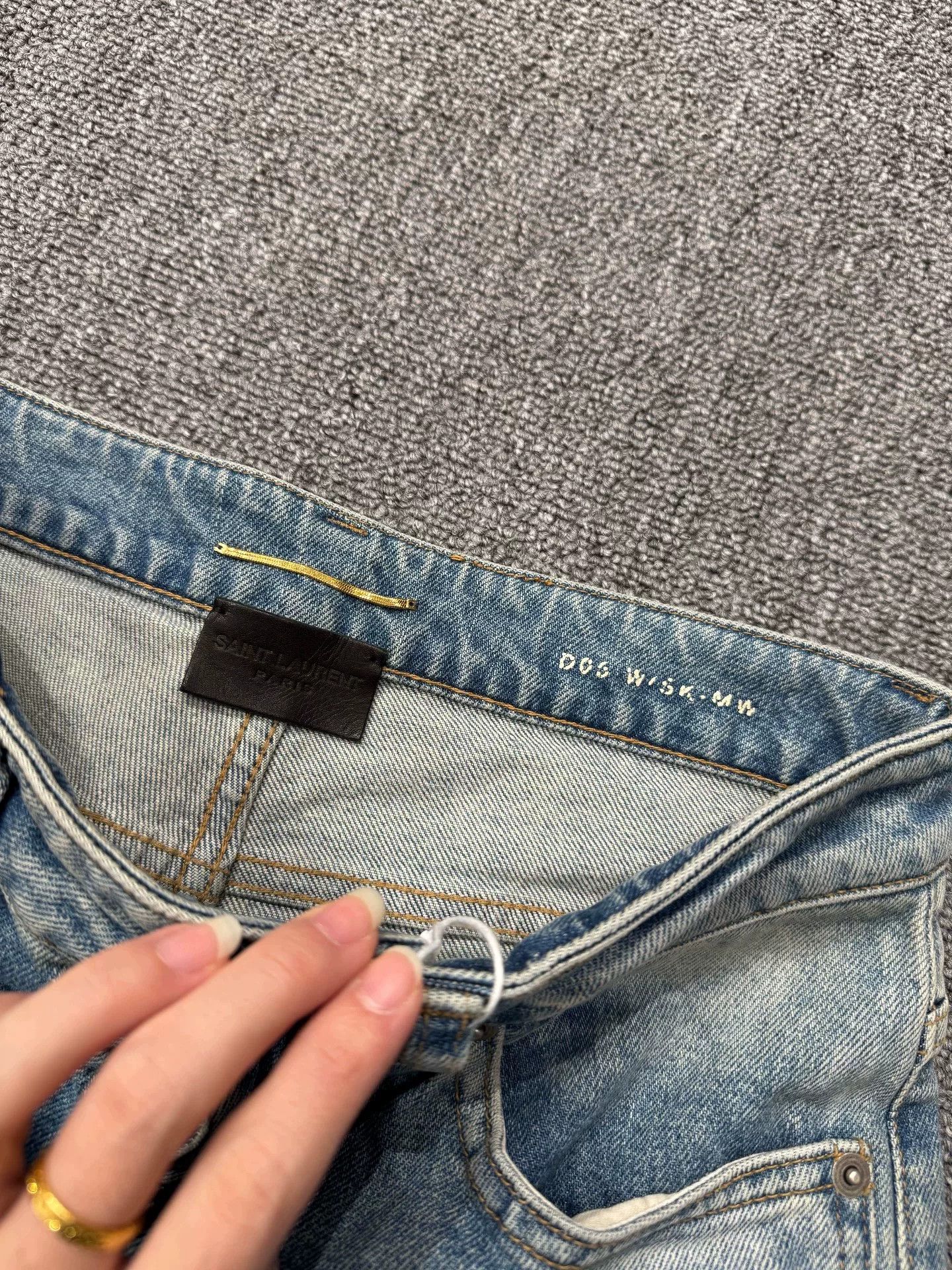 Japanese Brand Saint Laurent New Denim Pants Size 25" / US 0 / IT 36 - 6 Thumbnail