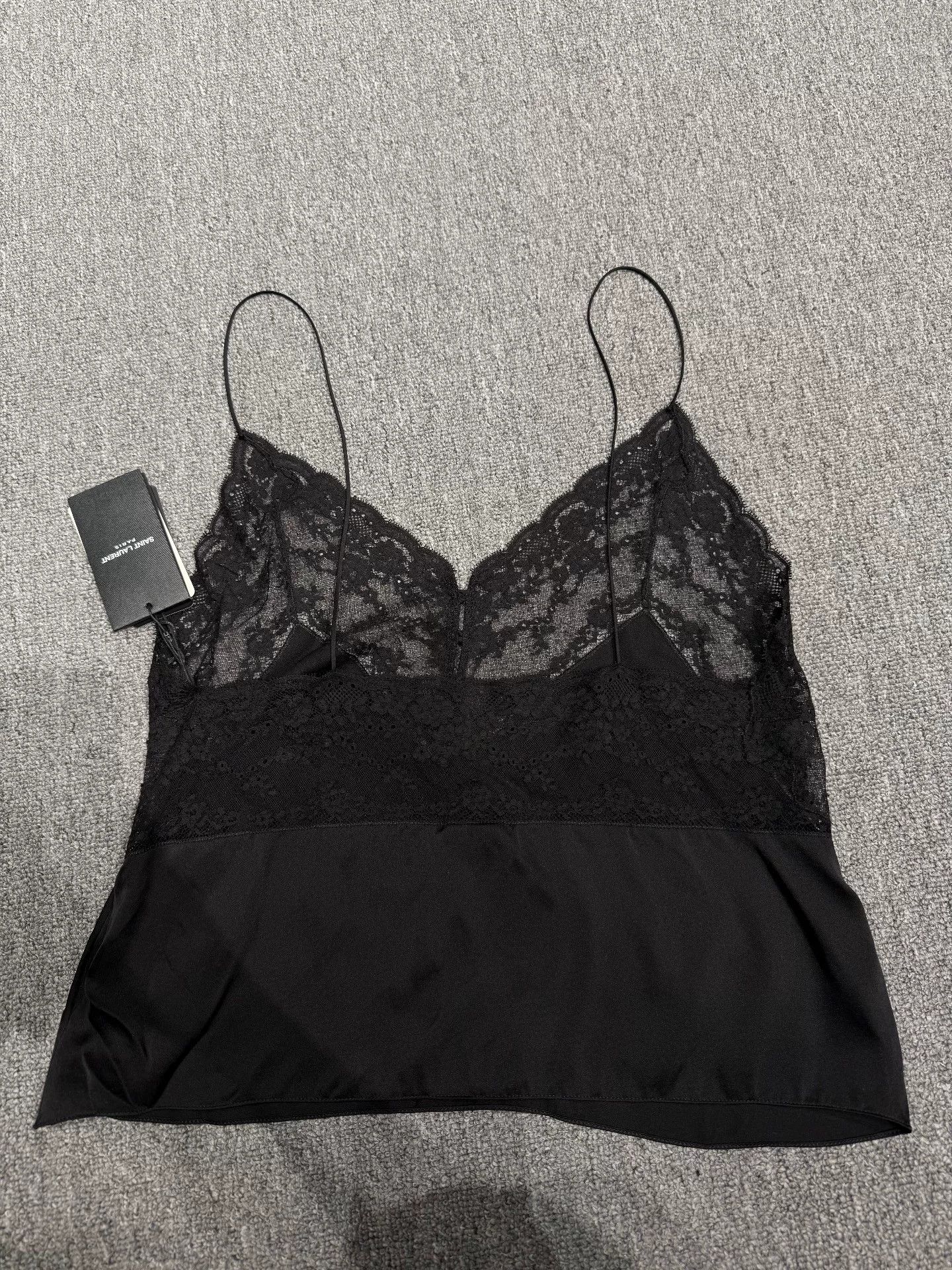 Saint Laurent Paris Saint Laurent Black Lace Camisole Size S / US 4 / IT 40 - 5 Thumbnail