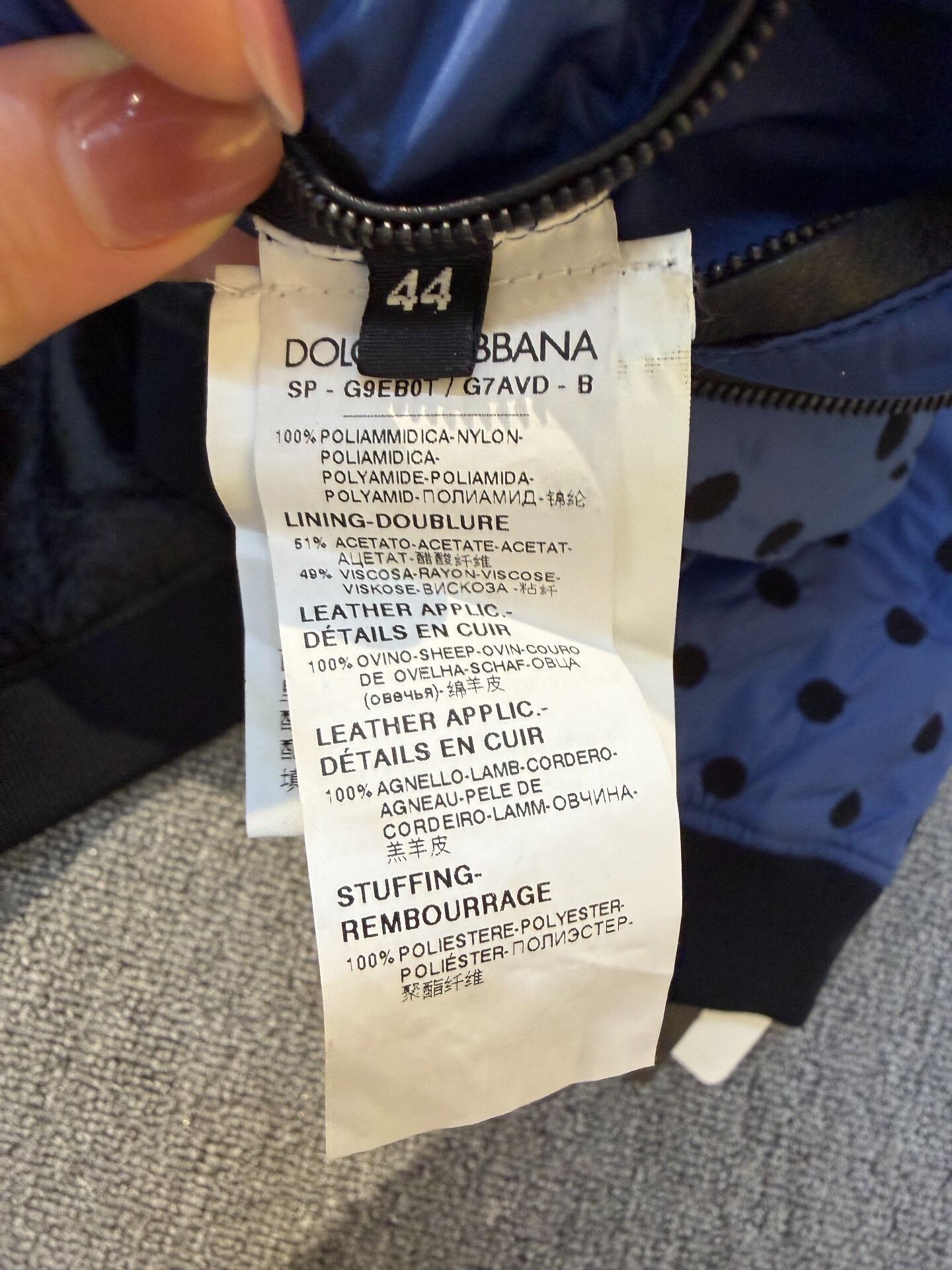 Japanese Brand Dolce&Gabbana New Down Jacket Size US S / EU 44-46 / 1 - 5 Thumbnail