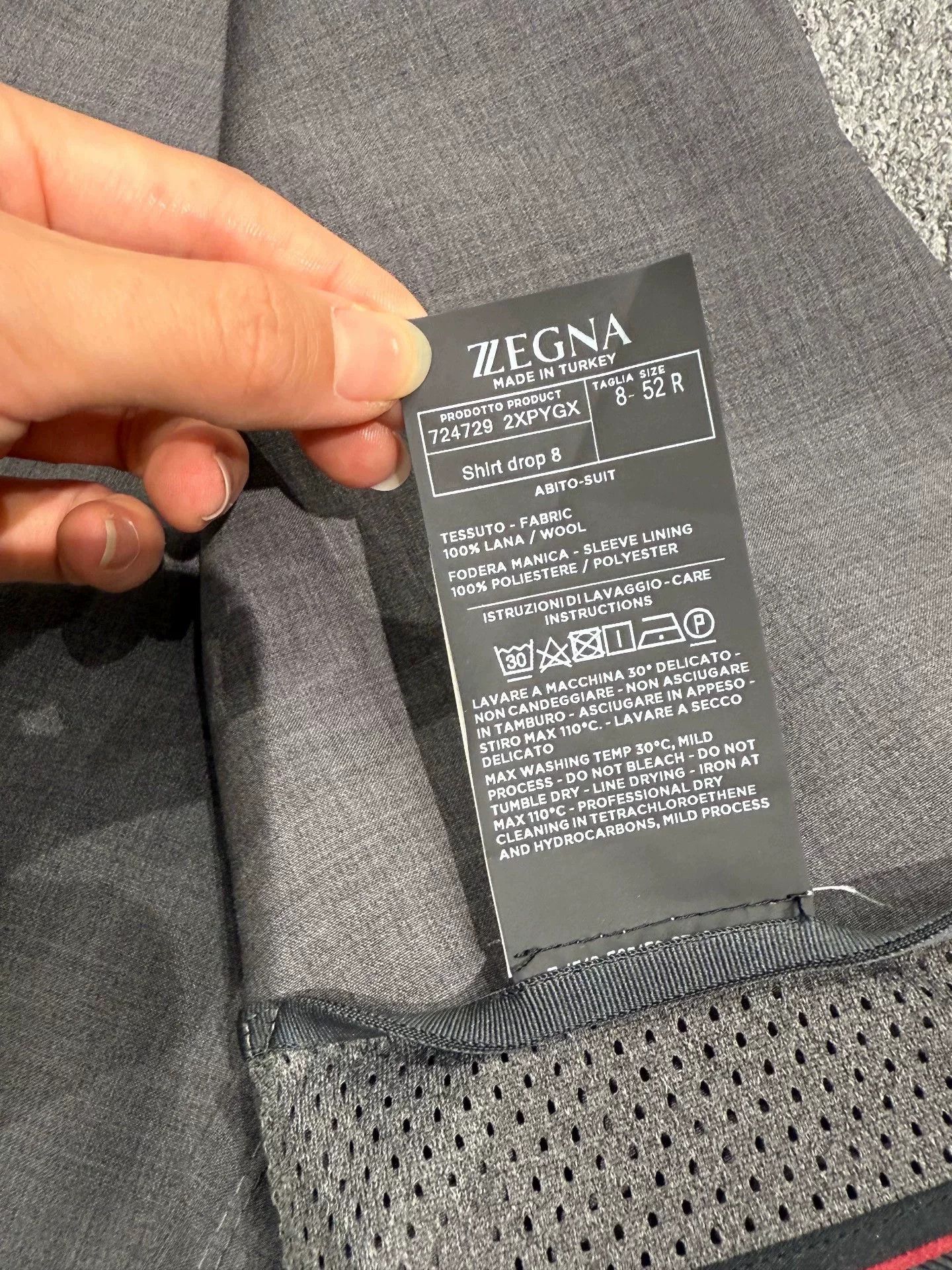 Ermenegildo Zegna ZEGNA 100% Wool Casual Suit Size US L / EU 52-54 / 3 - 8 Thumbnail