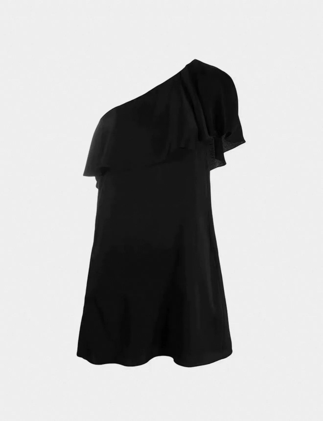 Japanese Brand Saint Laurent One-Shoulder Dress Size XS / US 0-2 / IT 36-38 - 2 Thumbnail