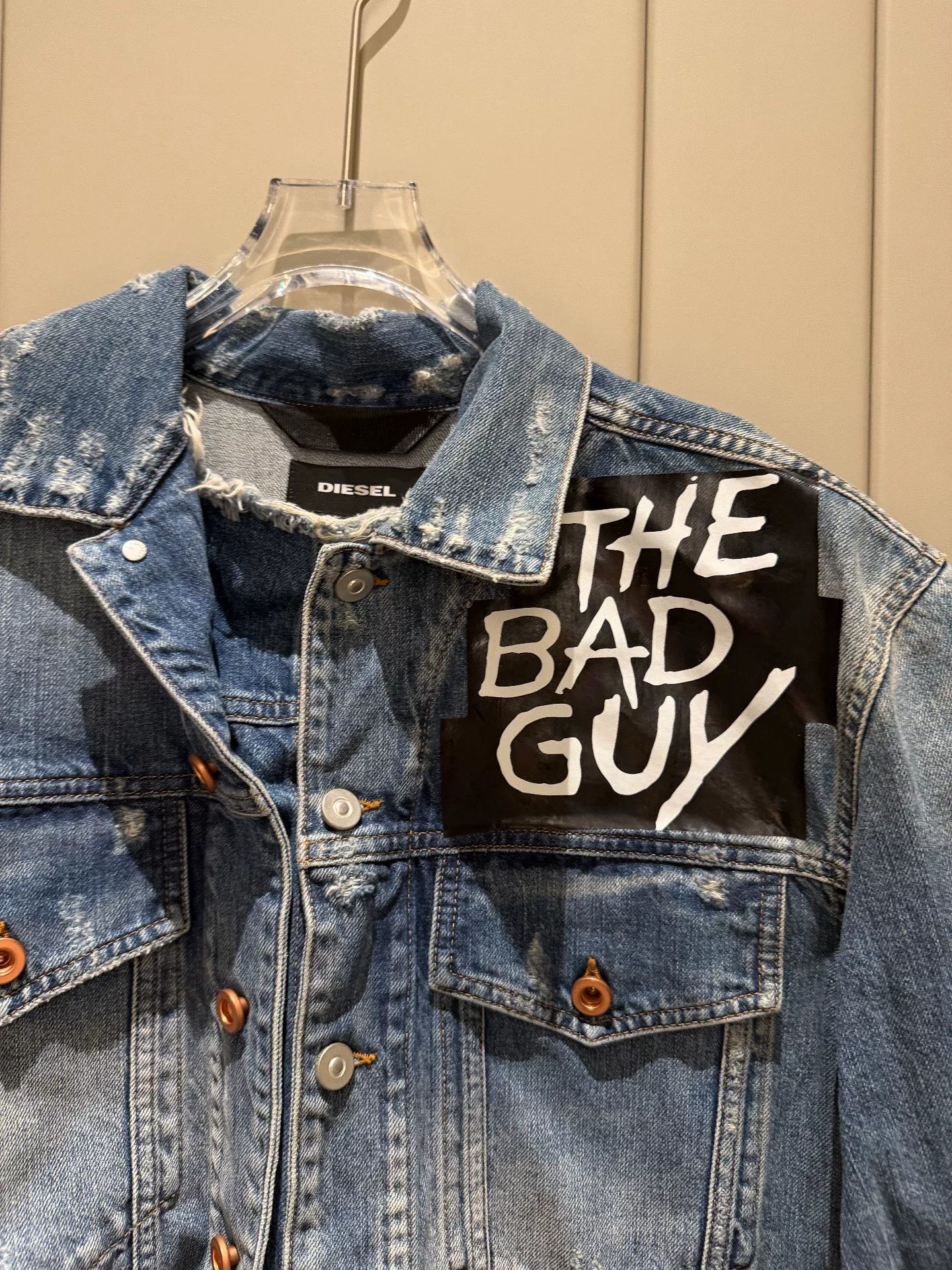 Japanese Brand Diesel Denim Jacket with Rivet Design Size US XS / EU 42 / 0 - 2 Thumbnail