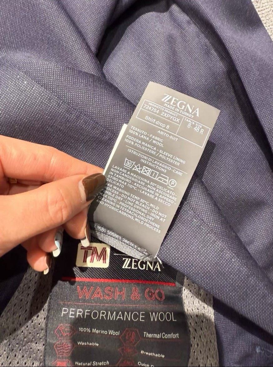 Ermenegildo Zegna ZEGNA TM Series Wool Suit Size US L / EU 52-54 / 3 - 6 Thumbnail