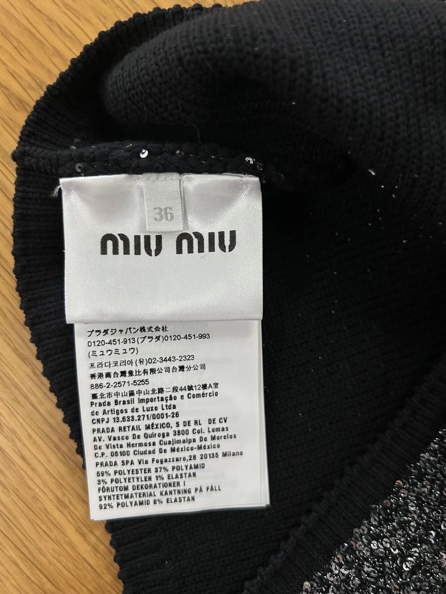 Miu Miu Miu Miu Black Sequin Knit Vest Size XS / US 0-2 / IT 36-38 - 6 Thumbnail