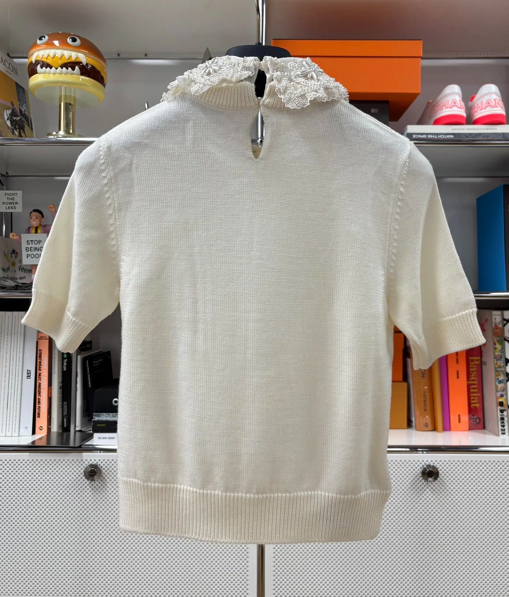 Miu Miu Miumiu Detachable Embroidered Beaded Collar Knit Top Size XS / US 0-2 / IT 36-38 - 4 Thumbnail