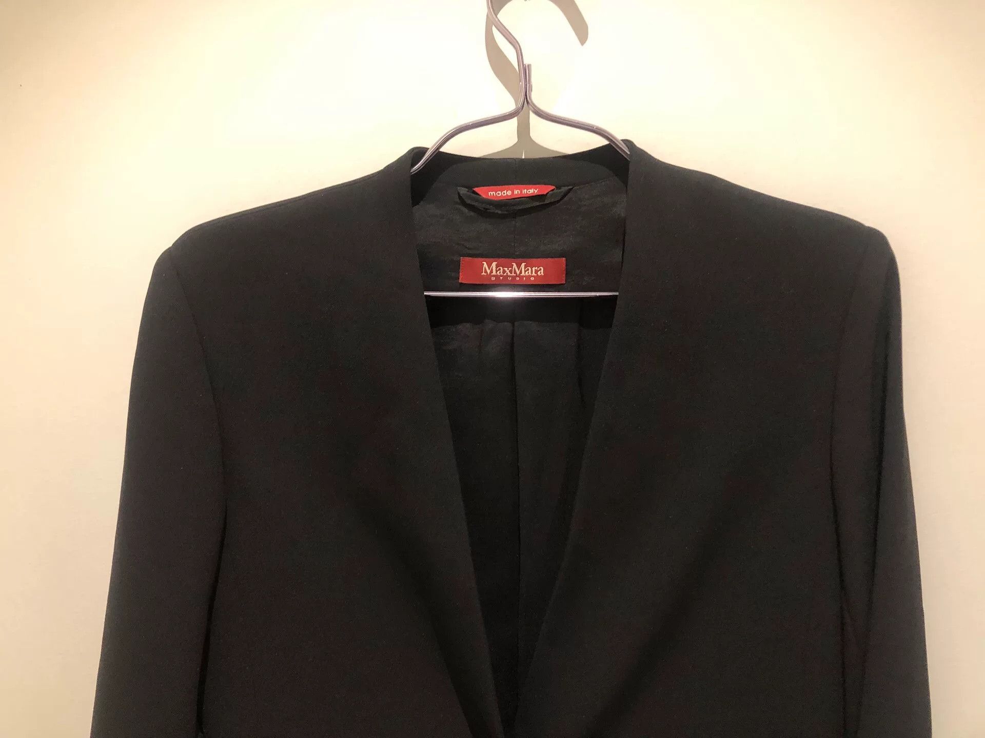 Max Mara MaxMara Women's Black Loose Blazer Size S / US 4 / IT 40 - 3 Thumbnail