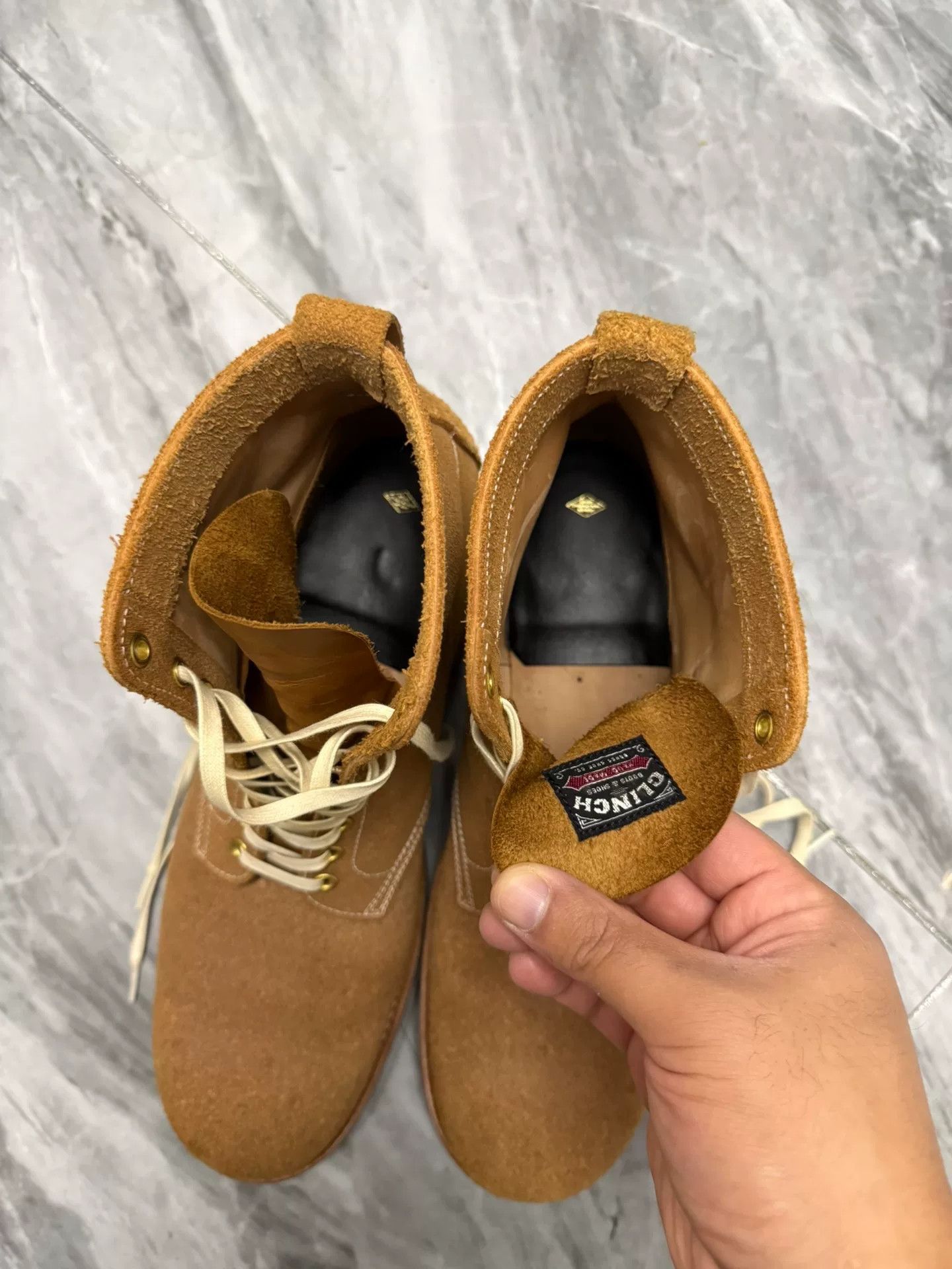 Japanese Brand Clinch Lace Up Work Boots Size US 10.5 / EU 43-44 - 4 Thumbnail