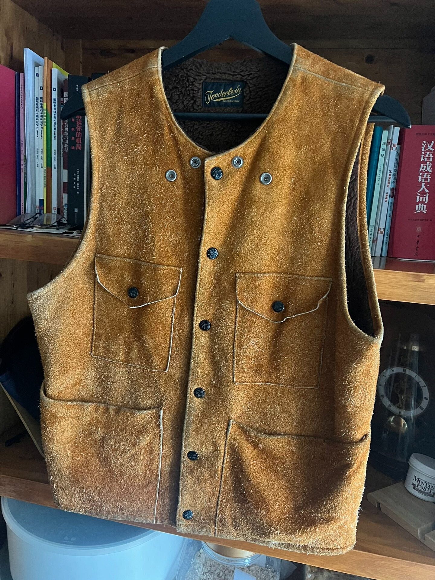 Japanese Brand Tenderloin Suede Western Leather Vest Size US S / EU 44-46 / 1 - 4 Thumbnail