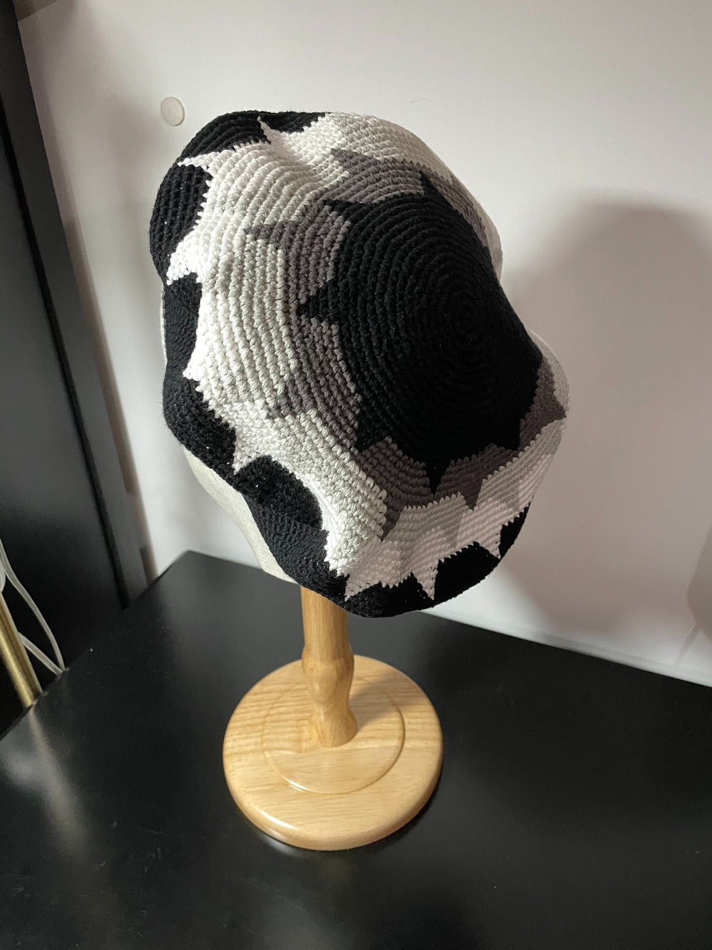 Japanese Brand Mountain Geometric Ethnic Pattern Beret Size ONE SIZE - 5 Thumbnail