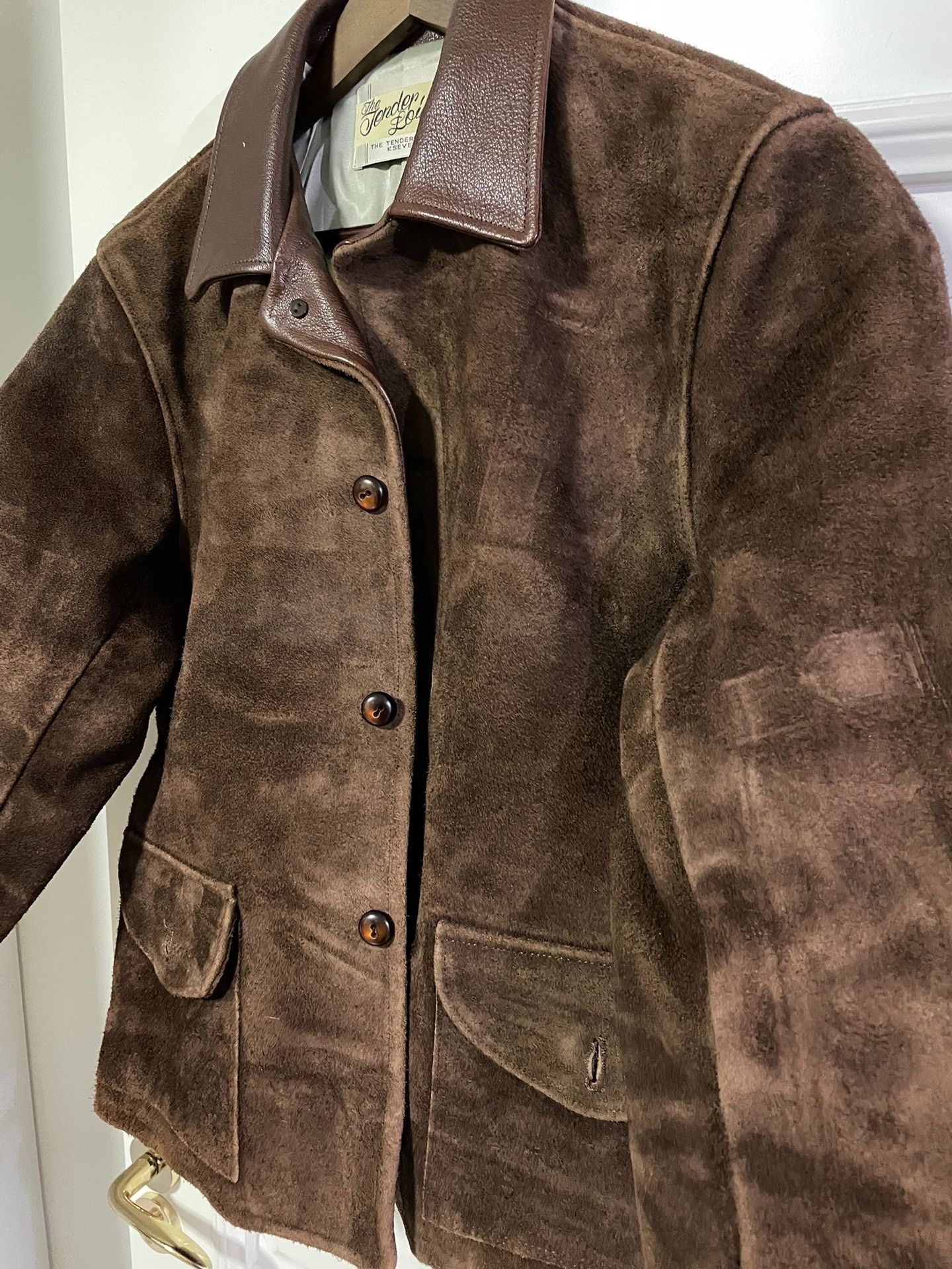 Japanese Brand Tenderloin Brown Suede Leather Jacket Size US M / EU 48-50 / 2 - 2 Thumbnail