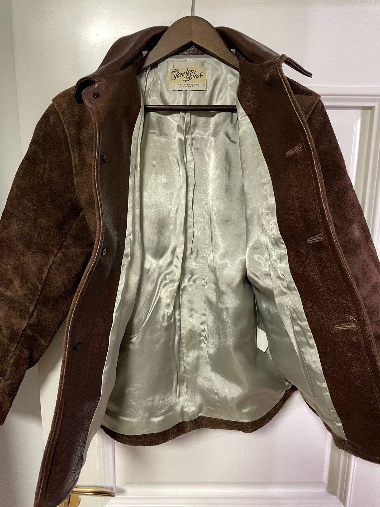 Japanese Brand Tenderloin Brown Suede Leather Jacket Size US M / EU 48-50 / 2 - 7 Thumbnail