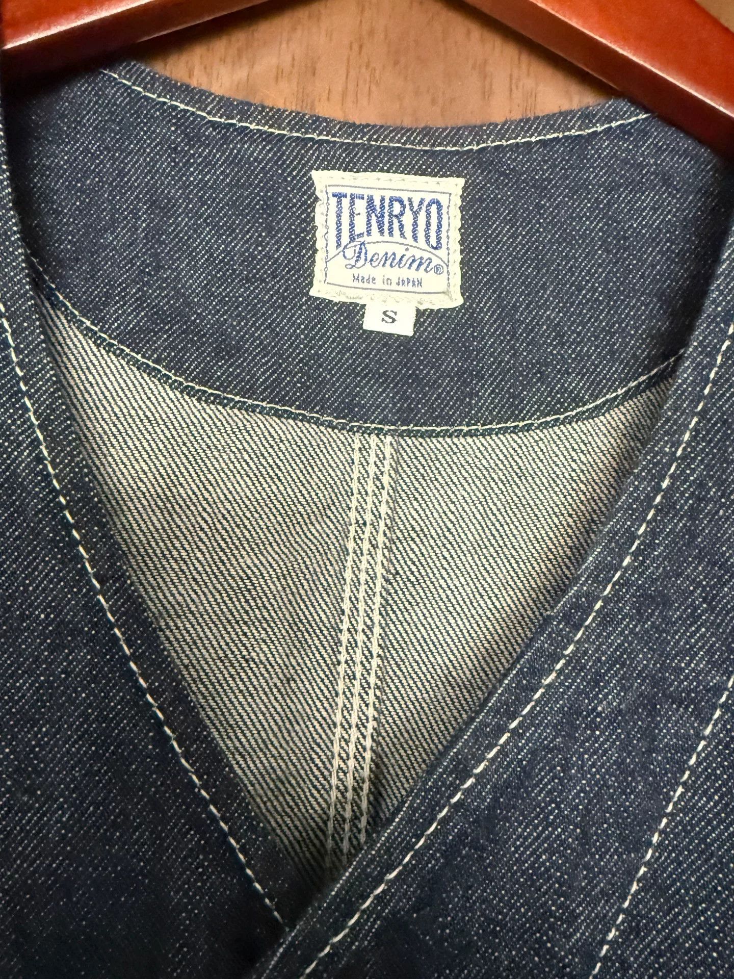 Japanese Brand TENRYO 13oz Denim Japanese Vintage Vest Size US S / EU 44-46 / 1 - 2 Thumbnail