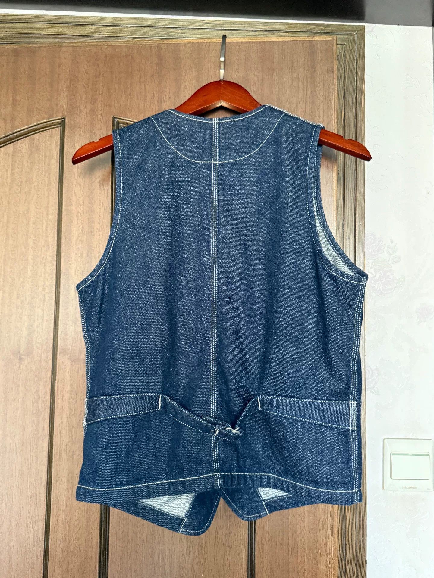 Japanese Brand TENRYO 13oz Denim Japanese Vintage Vest Size US S / EU 44-46 / 1 - 4 Thumbnail
