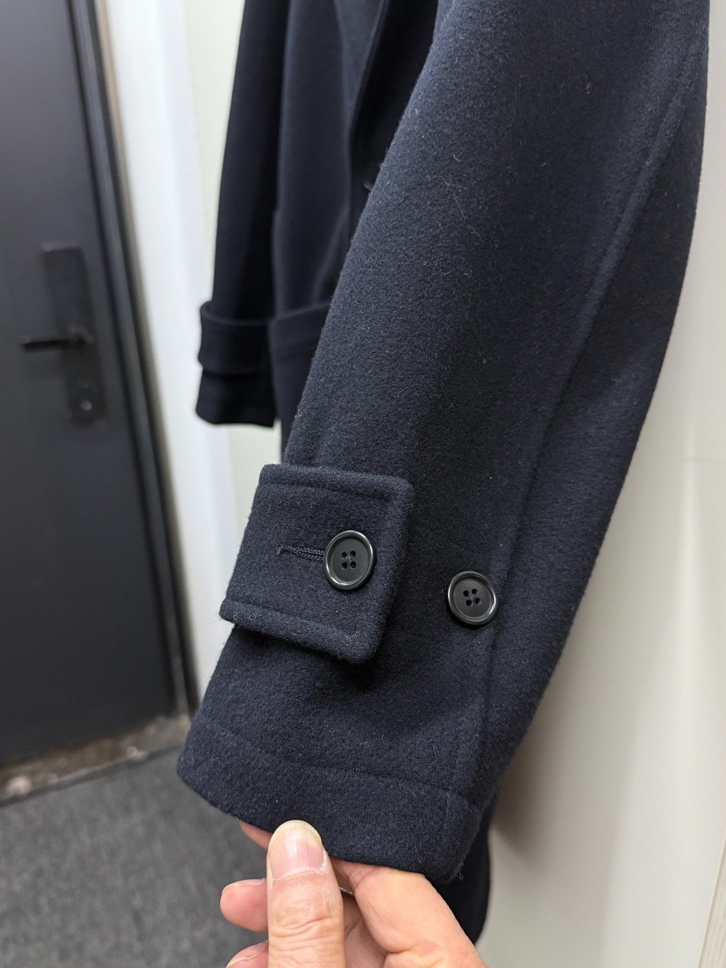 Japanese Brand MHL French Retro Deep Blue Wool Coat Size US S / EU 44-46 / 1 - 4 Thumbnail