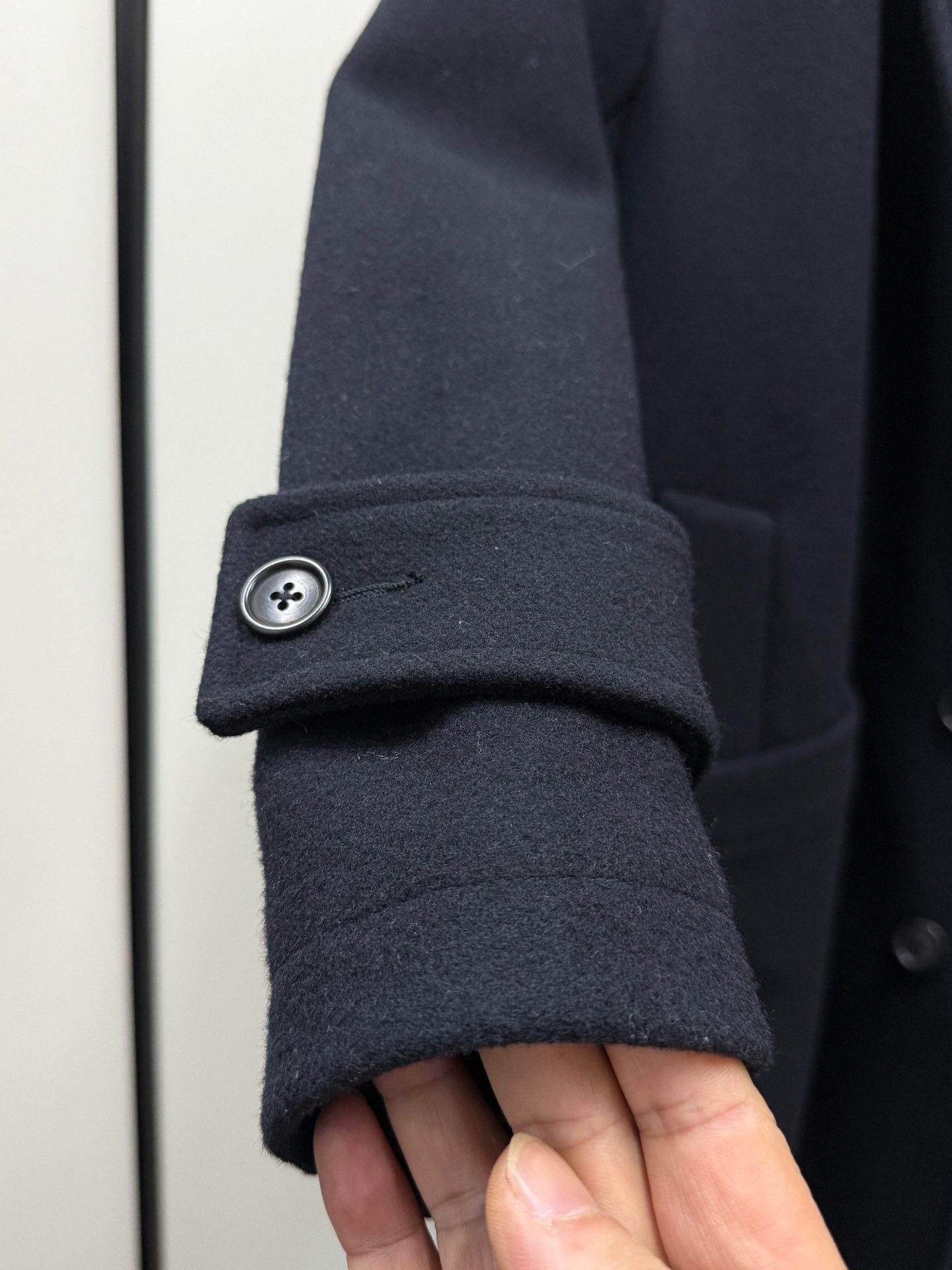 Japanese Brand MHL French Retro Deep Blue Wool Coat Size US S / EU 44-46 / 1 - 9 Thumbnail