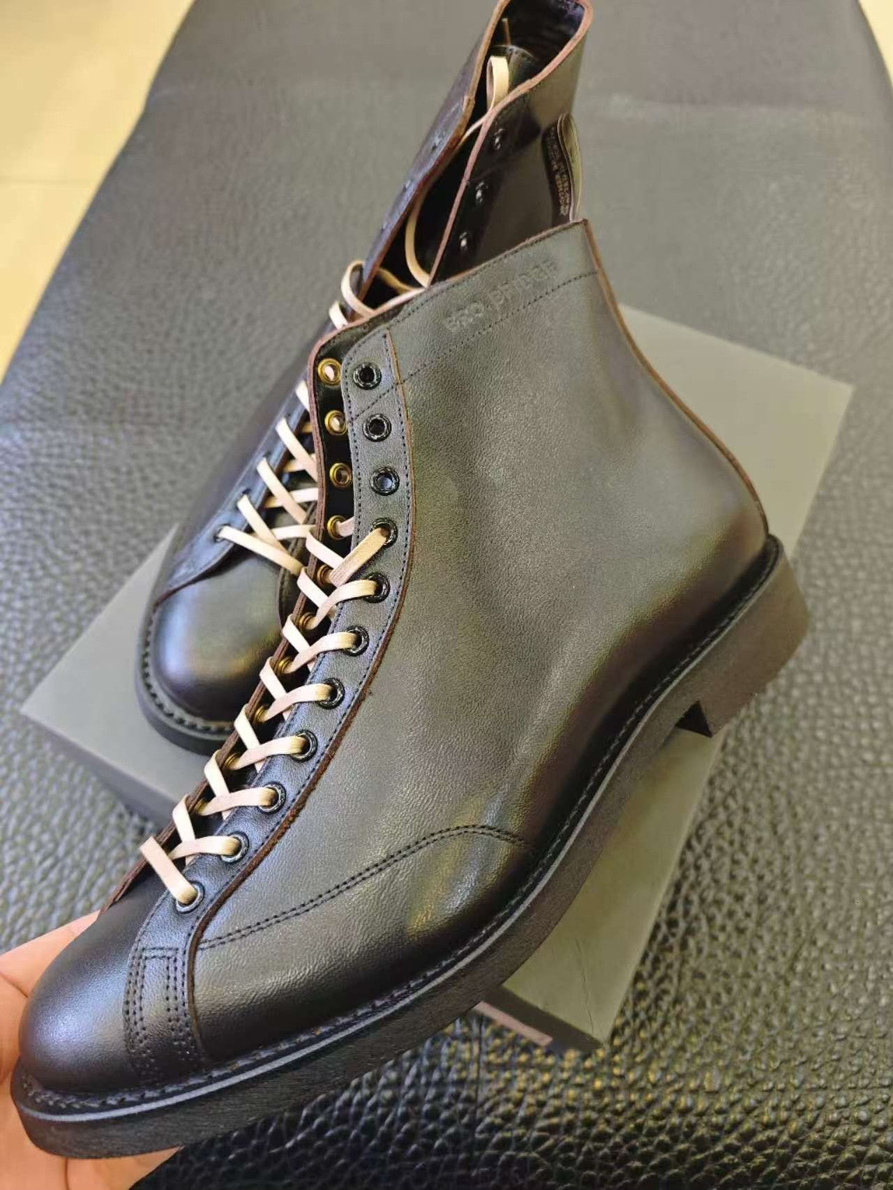 Japanese Brand Brother Bridge Japanese Horsehide Boxing Boots Size US 10 / EU 43 - 2 Thumbnail