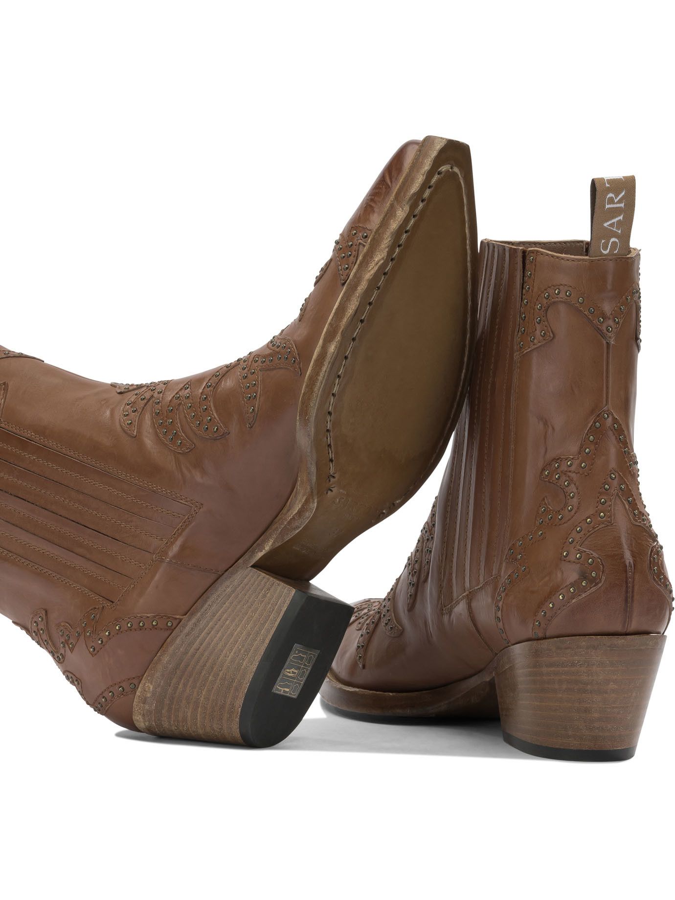 Sartore Sartore Leather Cowboy Boots IT 37 Women - USA Duties Paid Size US 7 / IT 37 - 5 Thumbnail