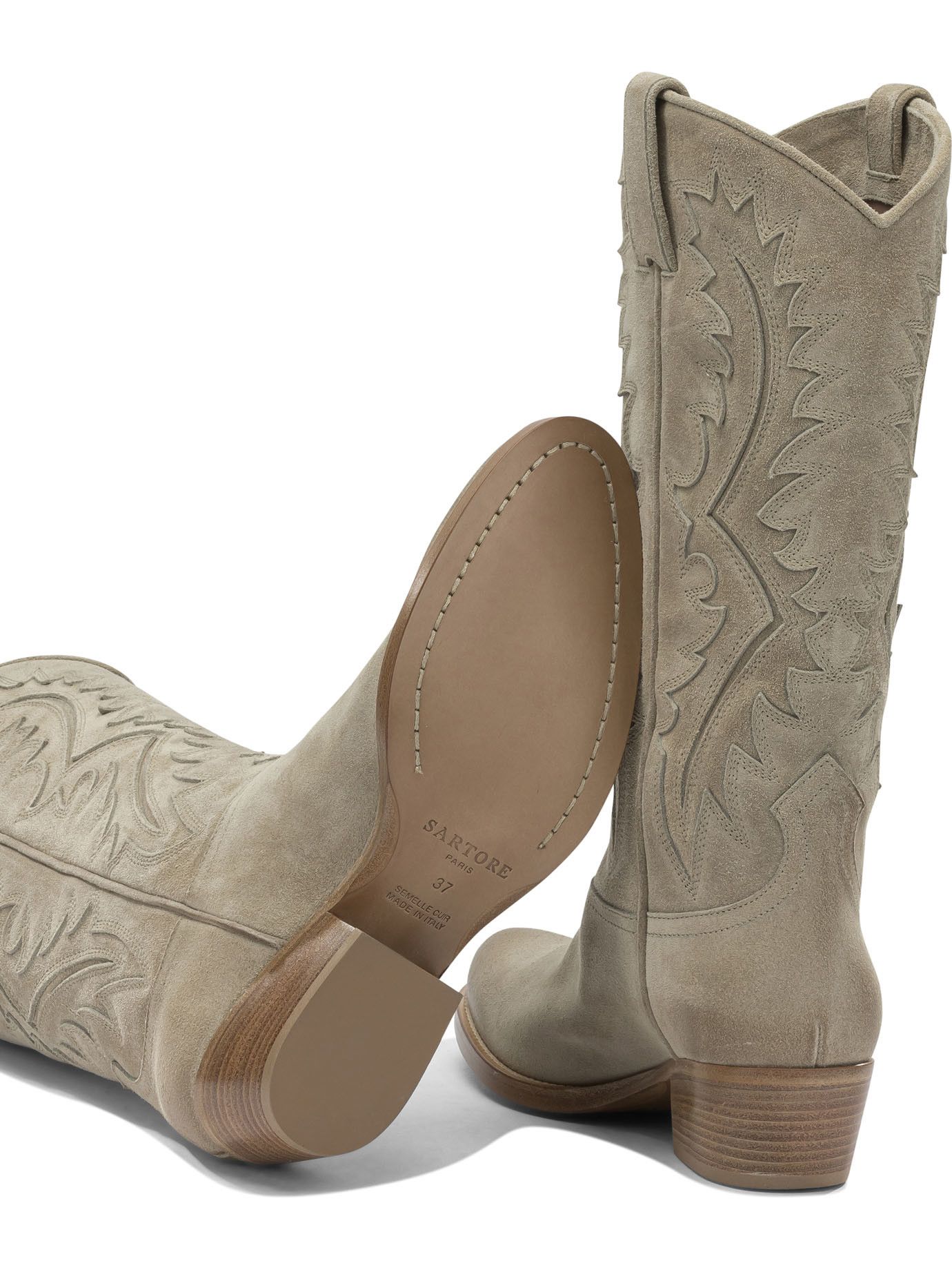 Sartore Sartore Leather Cowboy Boots IT 39 Women - USA Duties Paid Size US 9 / IT 39 - 5 Thumbnail