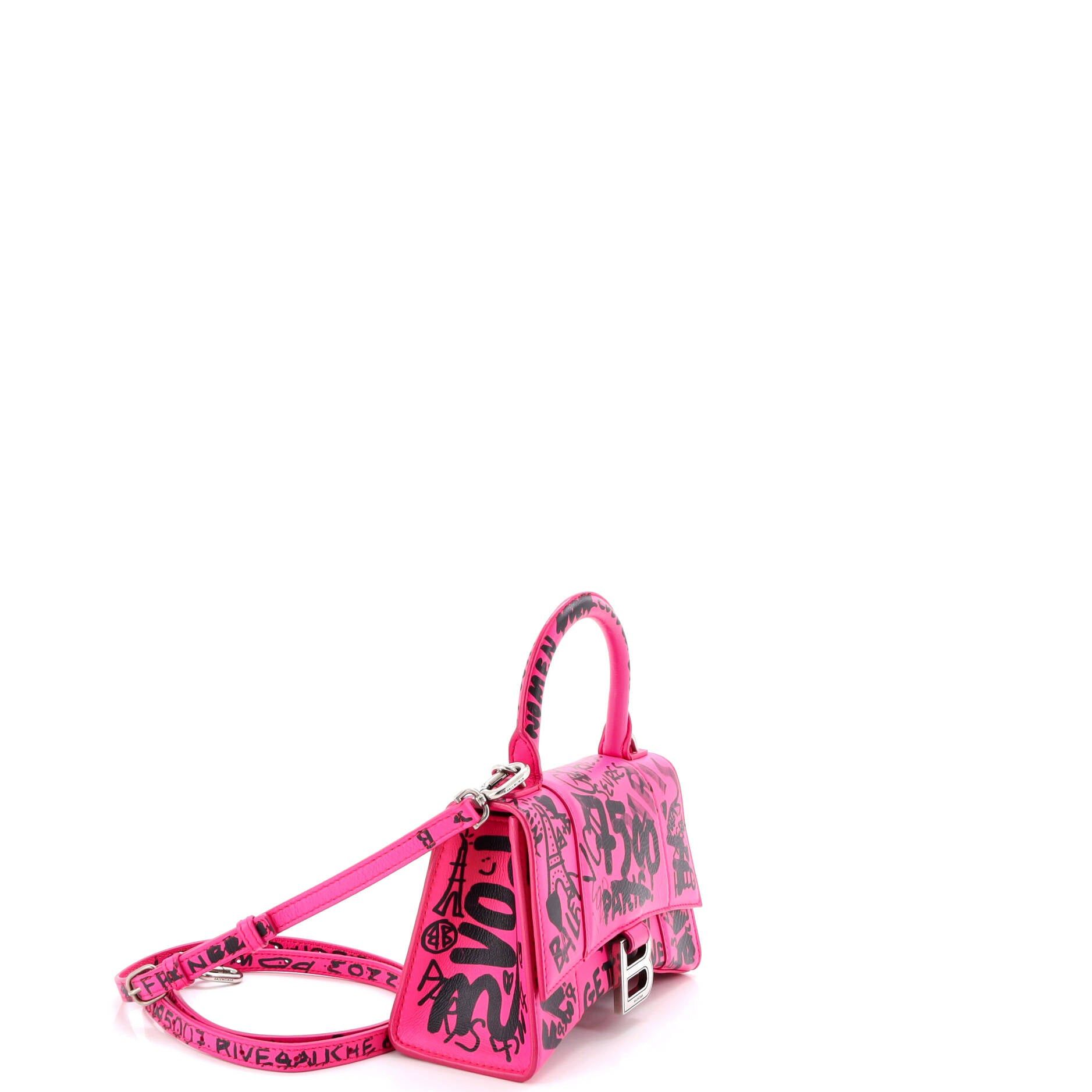 Balenciaga Graffiti Hourglass Top Handle Bag Size ONE SIZE - 2 Thumbnail