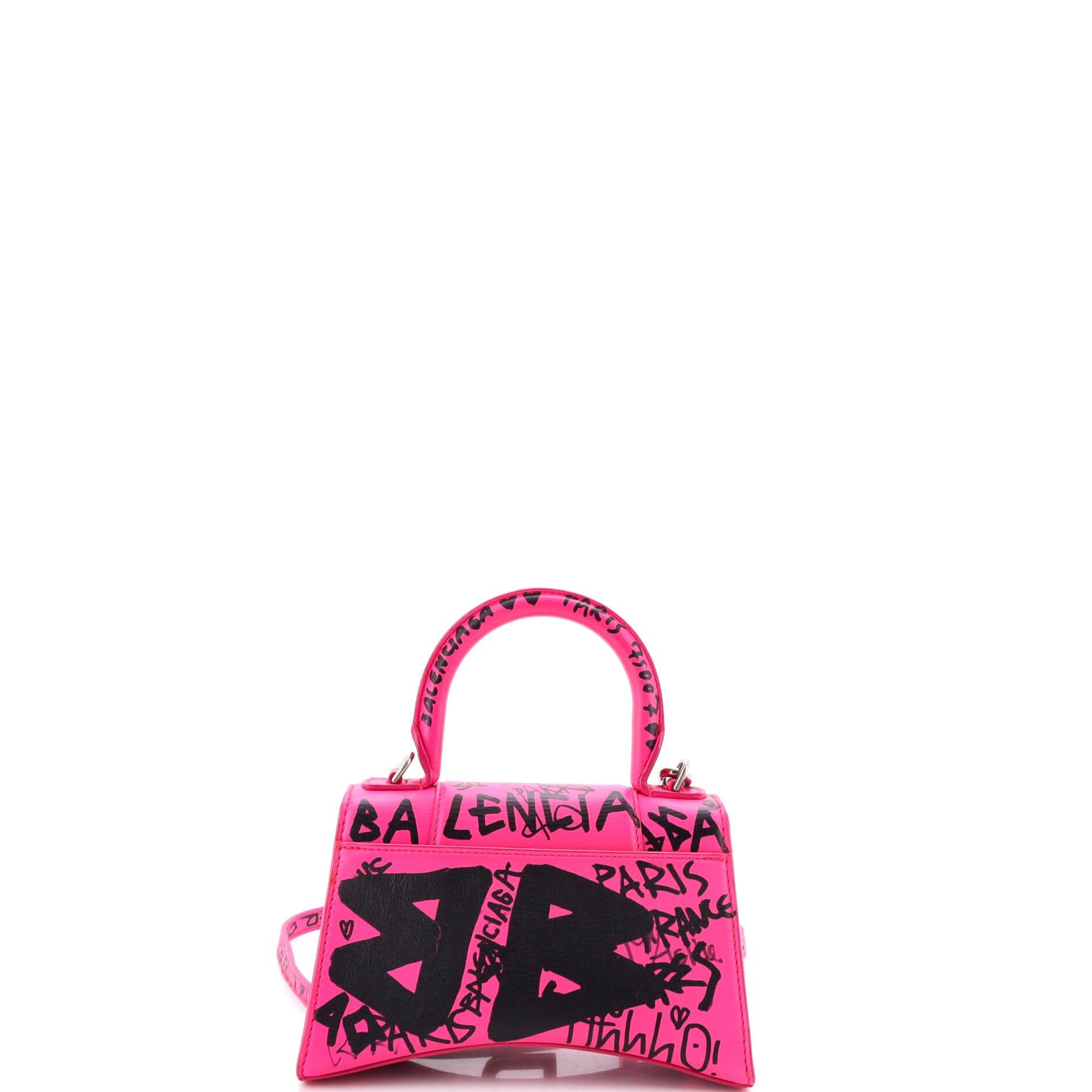 Balenciaga Graffiti Hourglass Top Handle Bag Size ONE SIZE - 3 Thumbnail