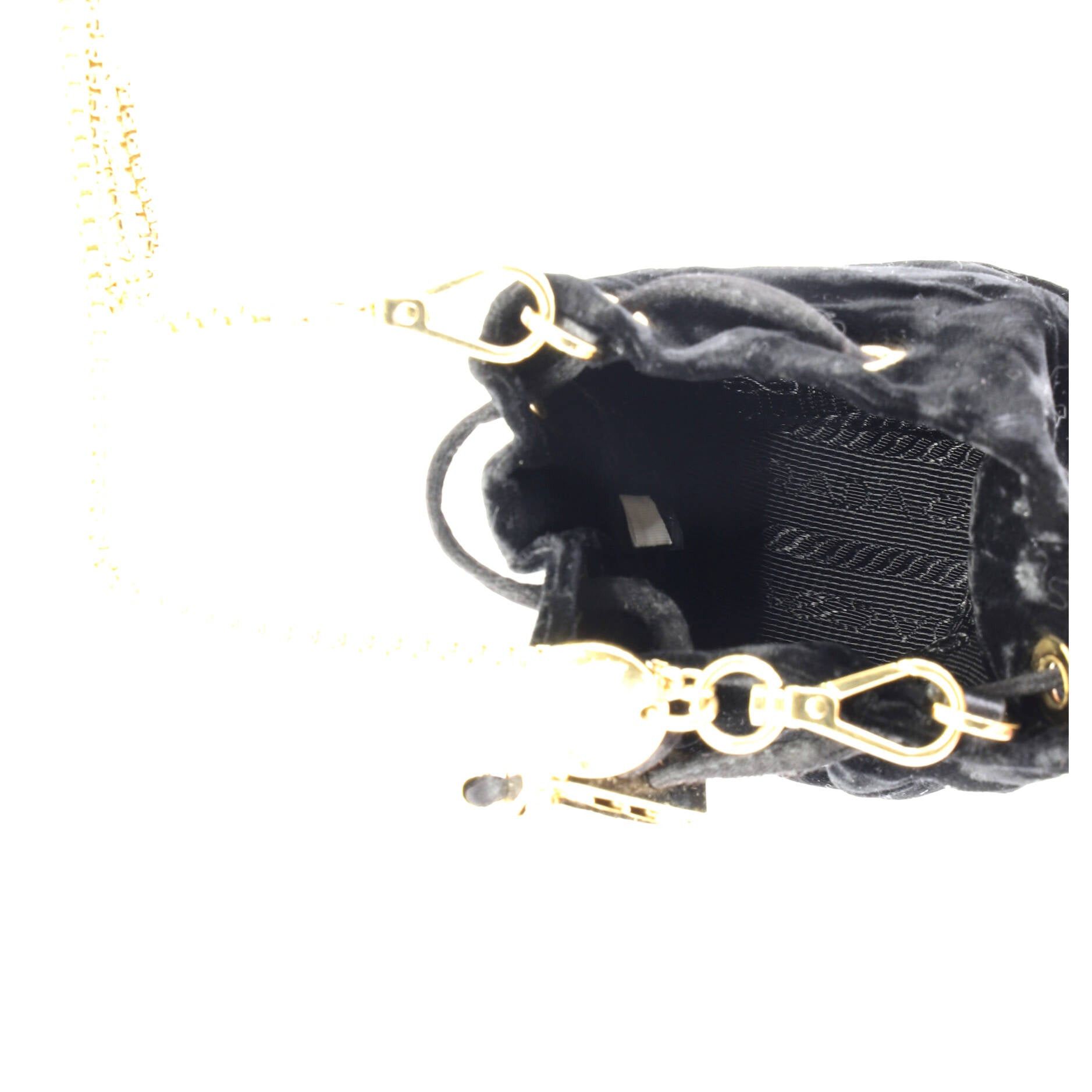 Prada Triangle Logo Drawstring Pouch Bucket Bag Size ONE SIZE - 5 Thumbnail