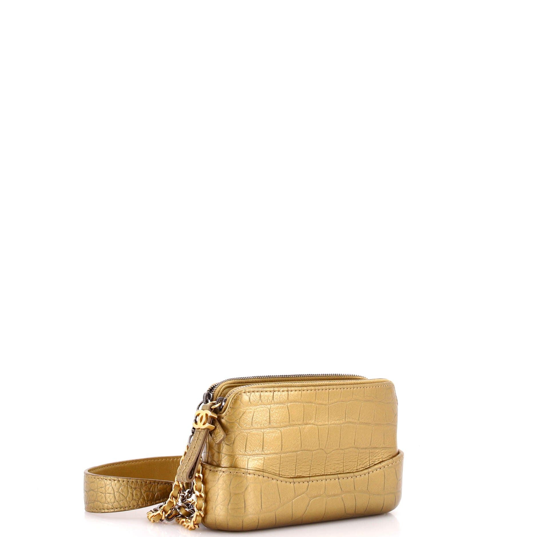 Chanel Gabrielle Logo Handle Double Zip Clutch with Chain Size ONE SIZE - 3 Thumbnail
