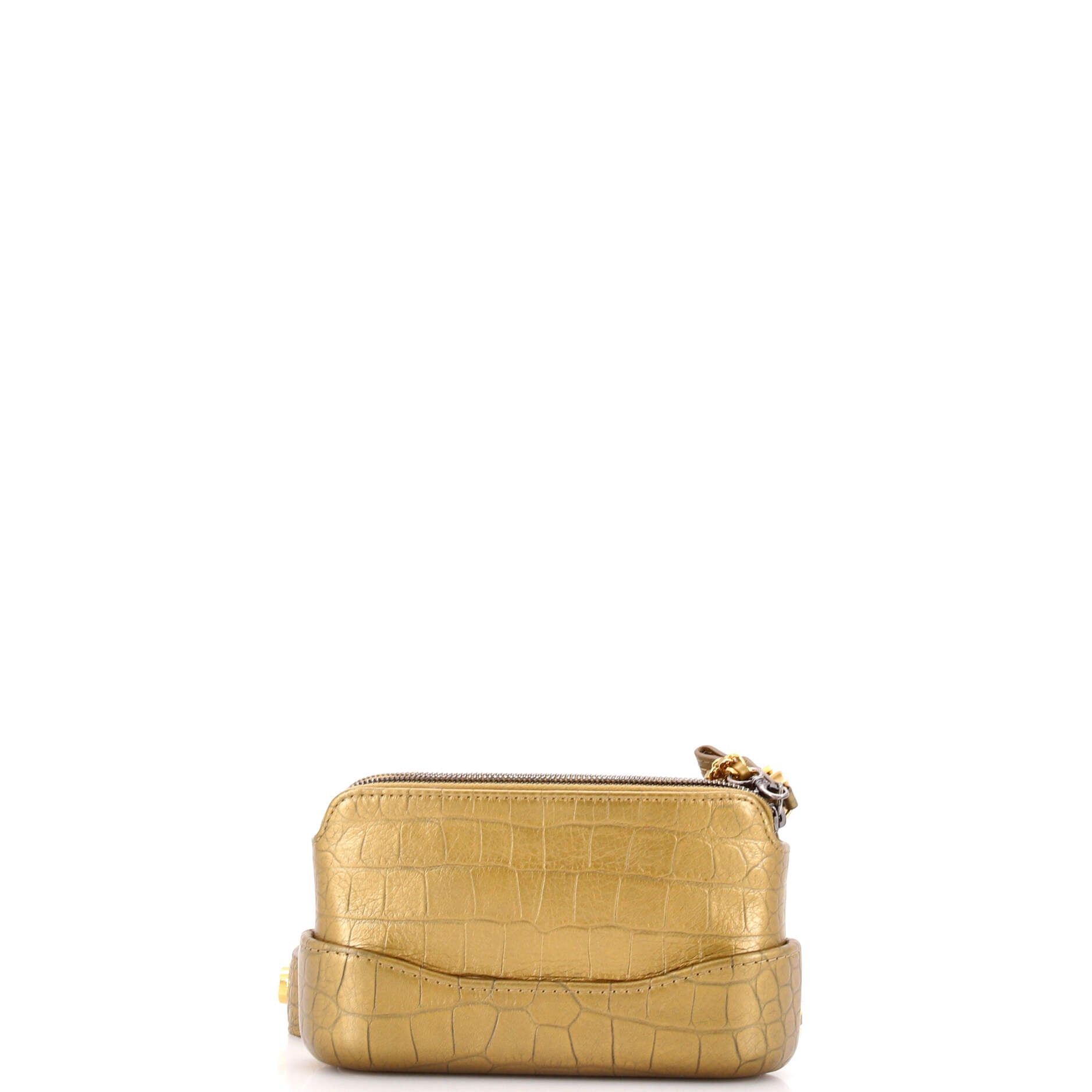 Chanel Gabrielle Logo Handle Double Zip Clutch with Chain Size ONE SIZE - 4 Thumbnail