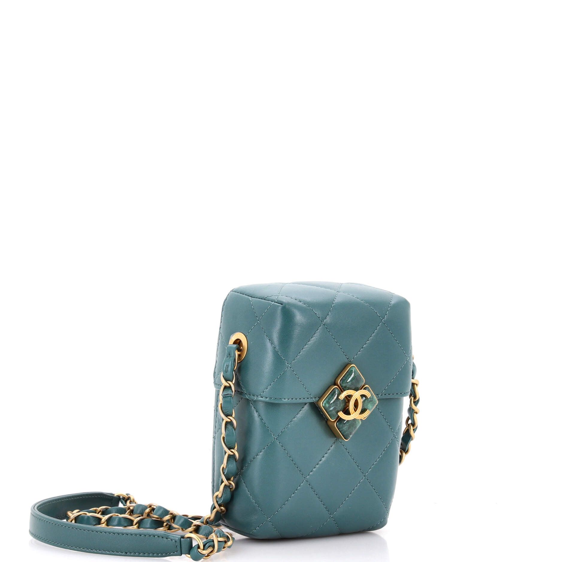 Chanel Diamond Lock CC Phone Holder Crossbody Bag Size ONE SIZE - 2 Thumbnail