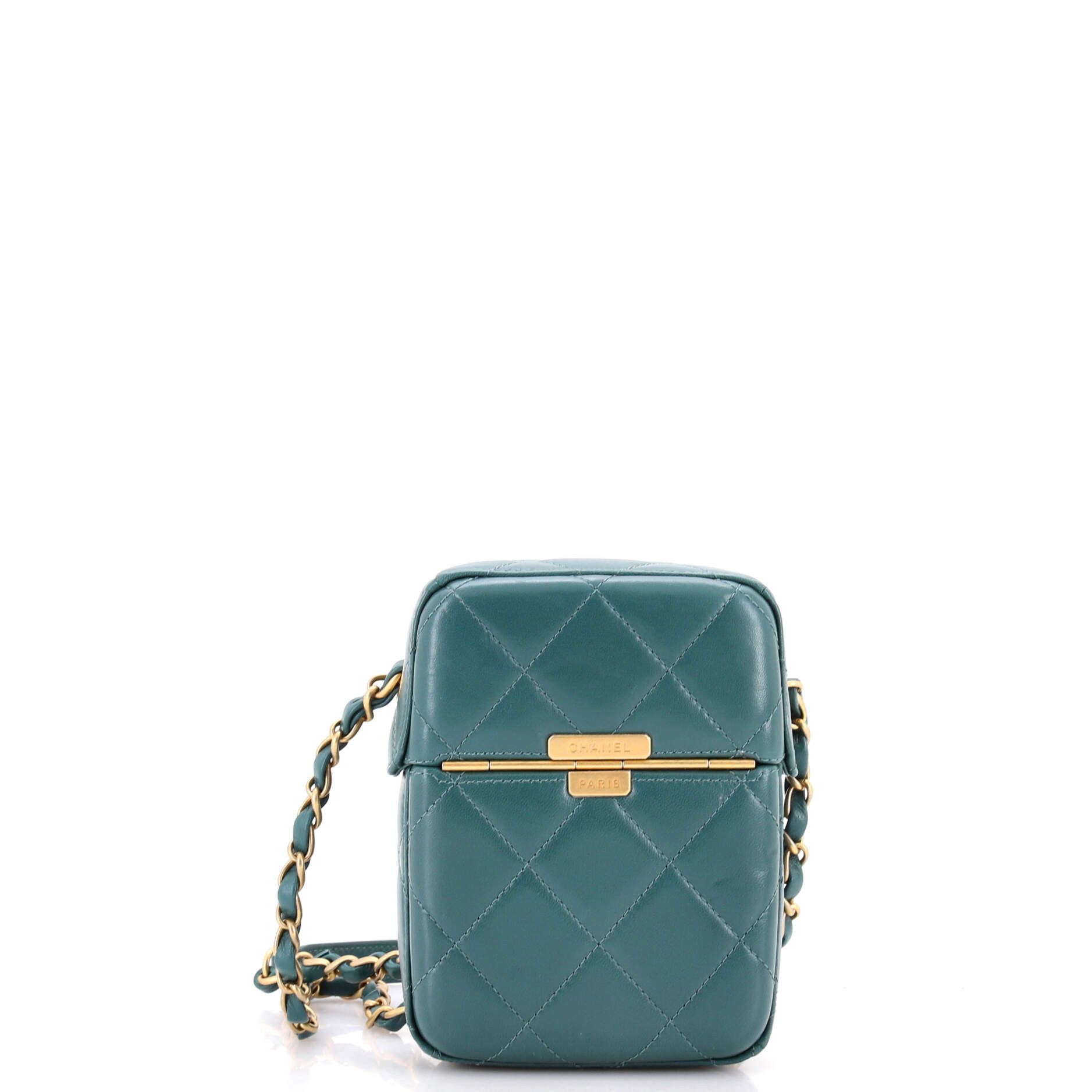 Chanel Diamond Lock CC Phone Holder Crossbody Bag Size ONE SIZE - 3 Thumbnail
