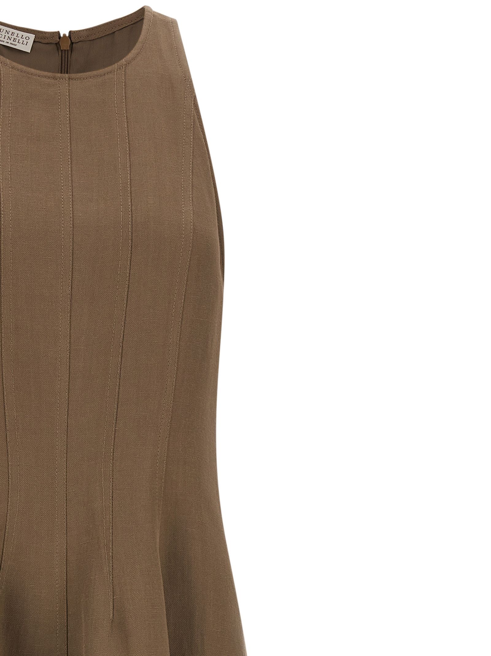 Brunello Cucinelli A-line dress Size L / US 10 / IT 46 - 3 Thumbnail