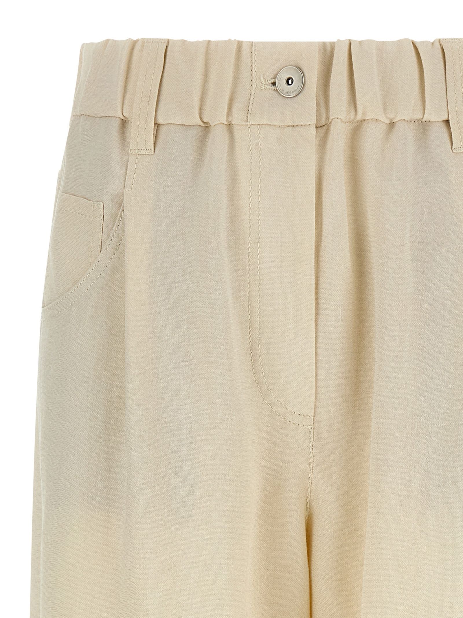 Brunello Cucinelli Linen trousers Size 28" / US 6 / IT 42 - 3 Thumbnail