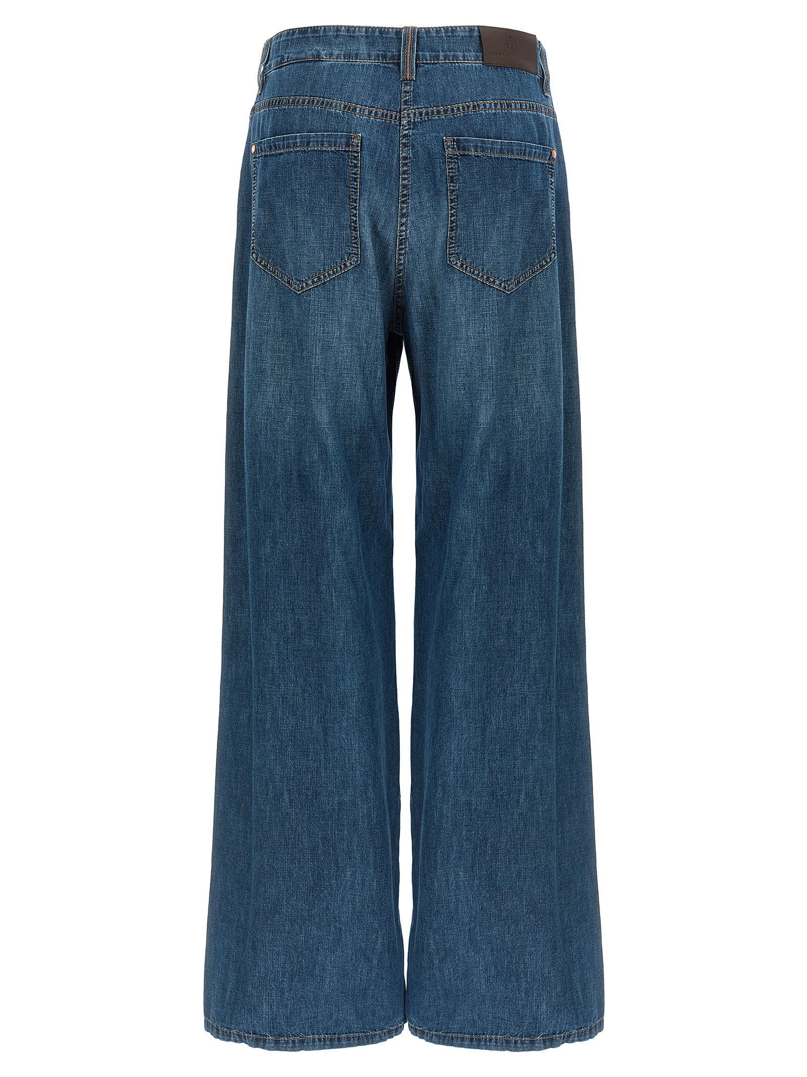 Brunello Cucinelli Wide leg jeans Size 30" / US 8 / IT 44 - 2 Thumbnail