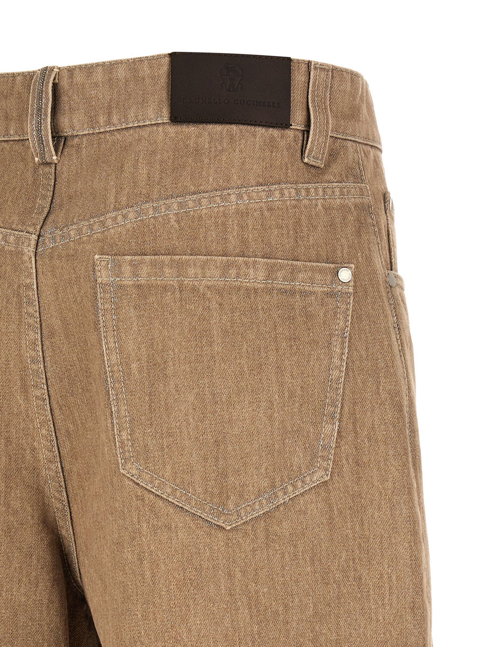 Brunello Cucinelli Lamé denim bermuda shorts Size 27" / US 4 / IT 40 - 4 Thumbnail