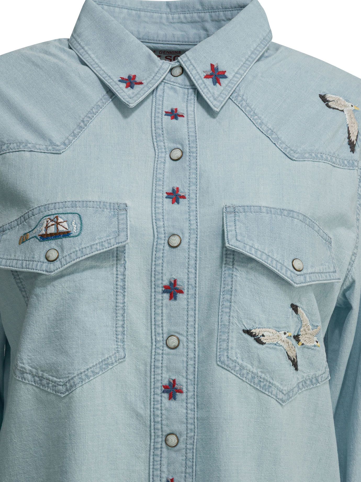 Filson Embroidered Western Casual Shirt tag size L Women - USA Duties Paid