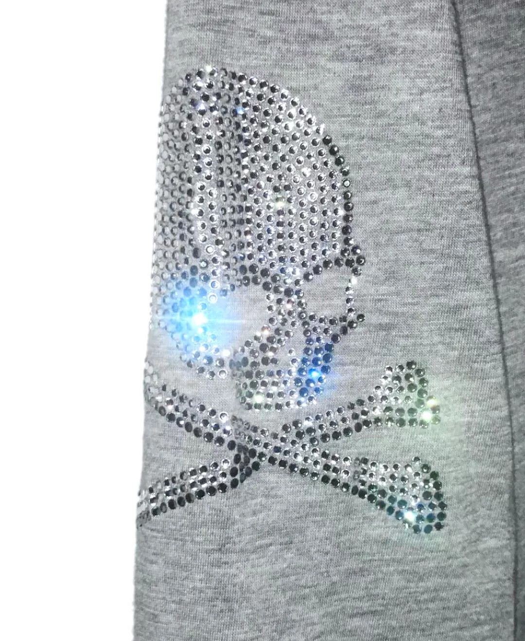 Mastermind Japan MMJ Gray Rhinestone Skull 3/4 Sleeve Tee Size US M / EU 48-50 / 2 - 6 Thumbnail