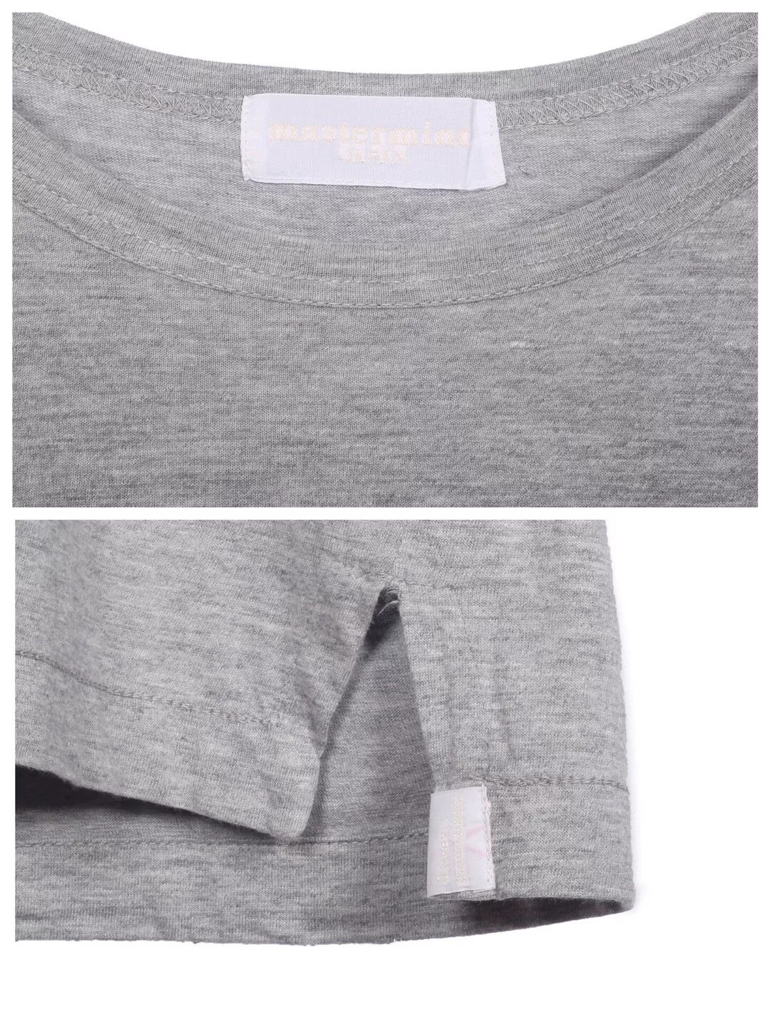 Mastermind Japan MMJ Gray Rhinestone Skull 3/4 Sleeve Tee Size US M / EU 48-50 / 2 - 7 Thumbnail