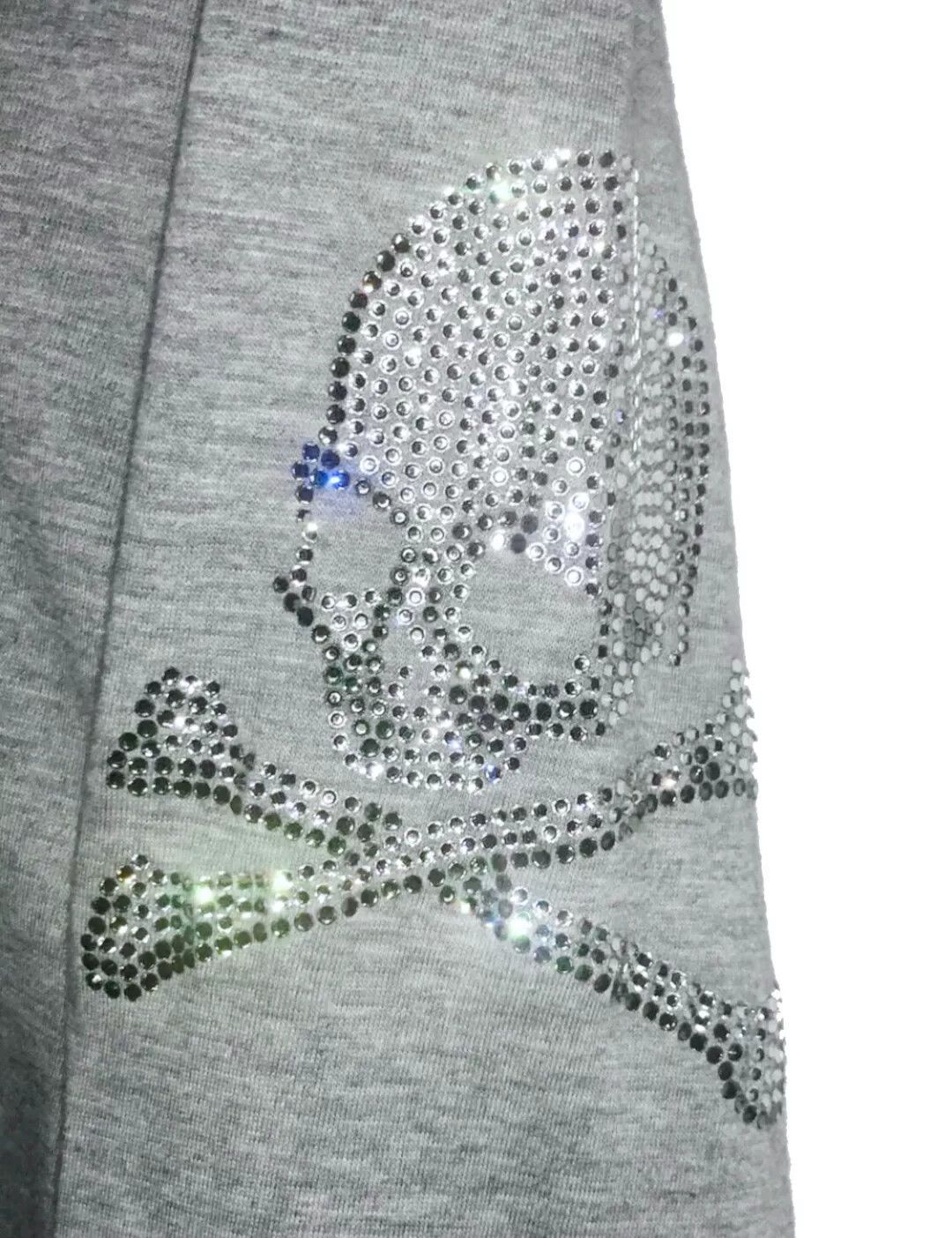 Mastermind Japan MMJ Gray Rhinestone Skull 3/4 Sleeve Tee Size US M / EU 48-50 / 2 - 5 Thumbnail