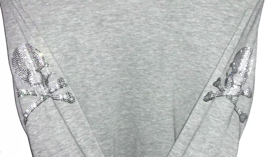Mastermind Japan MMJ Gray Rhinestone Skull 3/4 Sleeve Tee Size US M / EU 48-50 / 2 - 4 Thumbnail