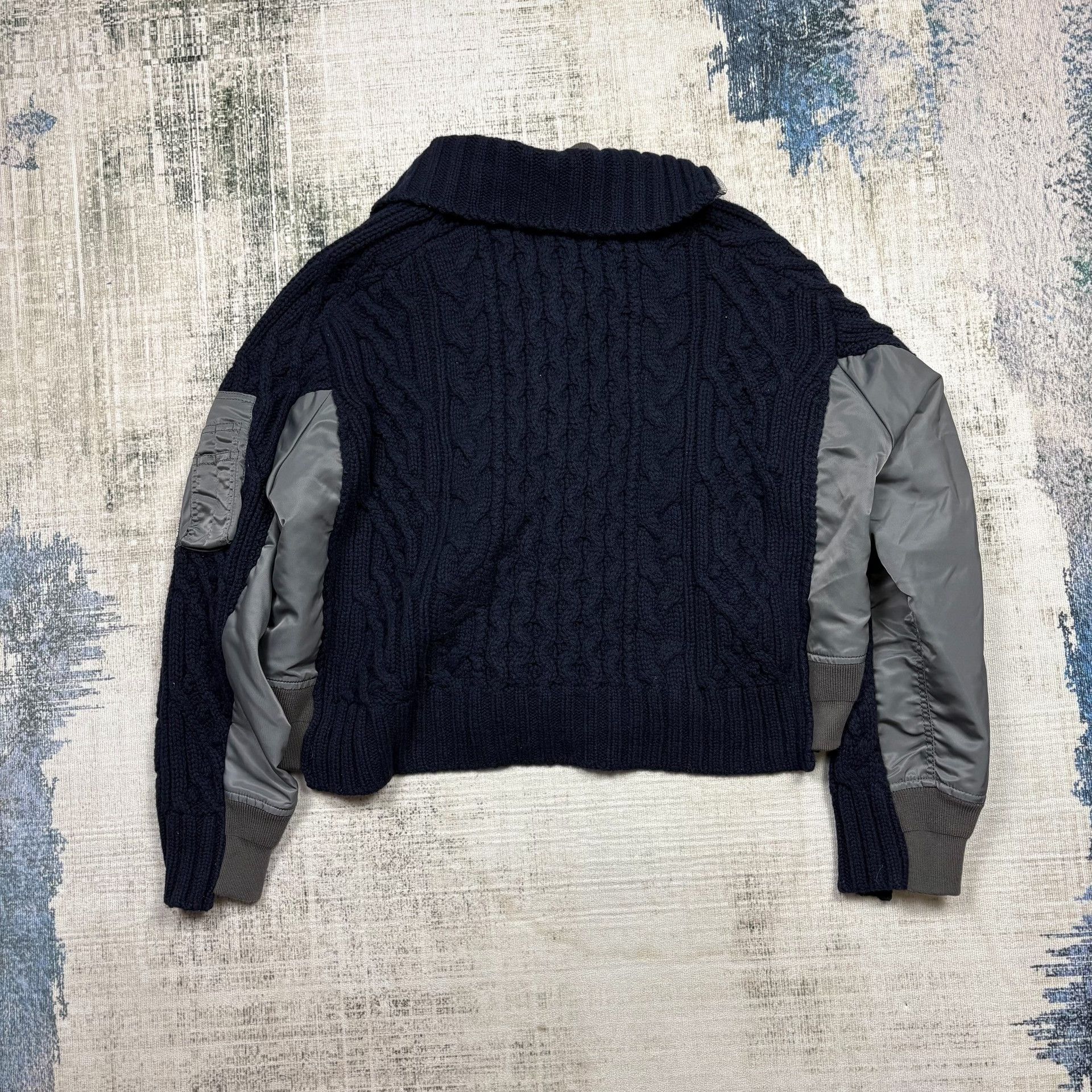Sacai Sacai 23AW Paneled MA-1 Zip Jacket Size US L / EU 52-54 / 3 - 6 Thumbnail