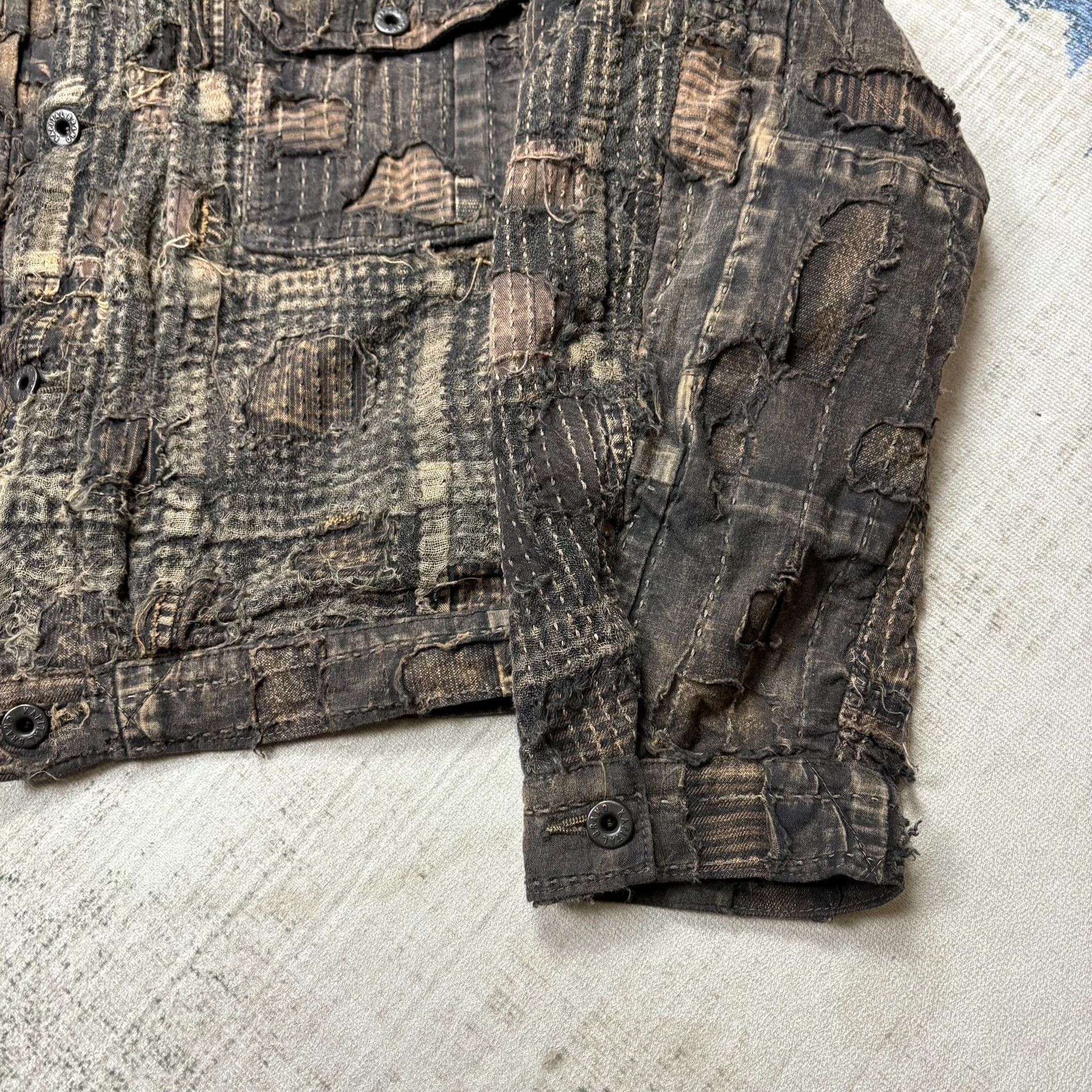 Kapital KAPITAL 25SS BORO Denim Jacket Size US XXL / EU 58 / 5 - 4 Thumbnail